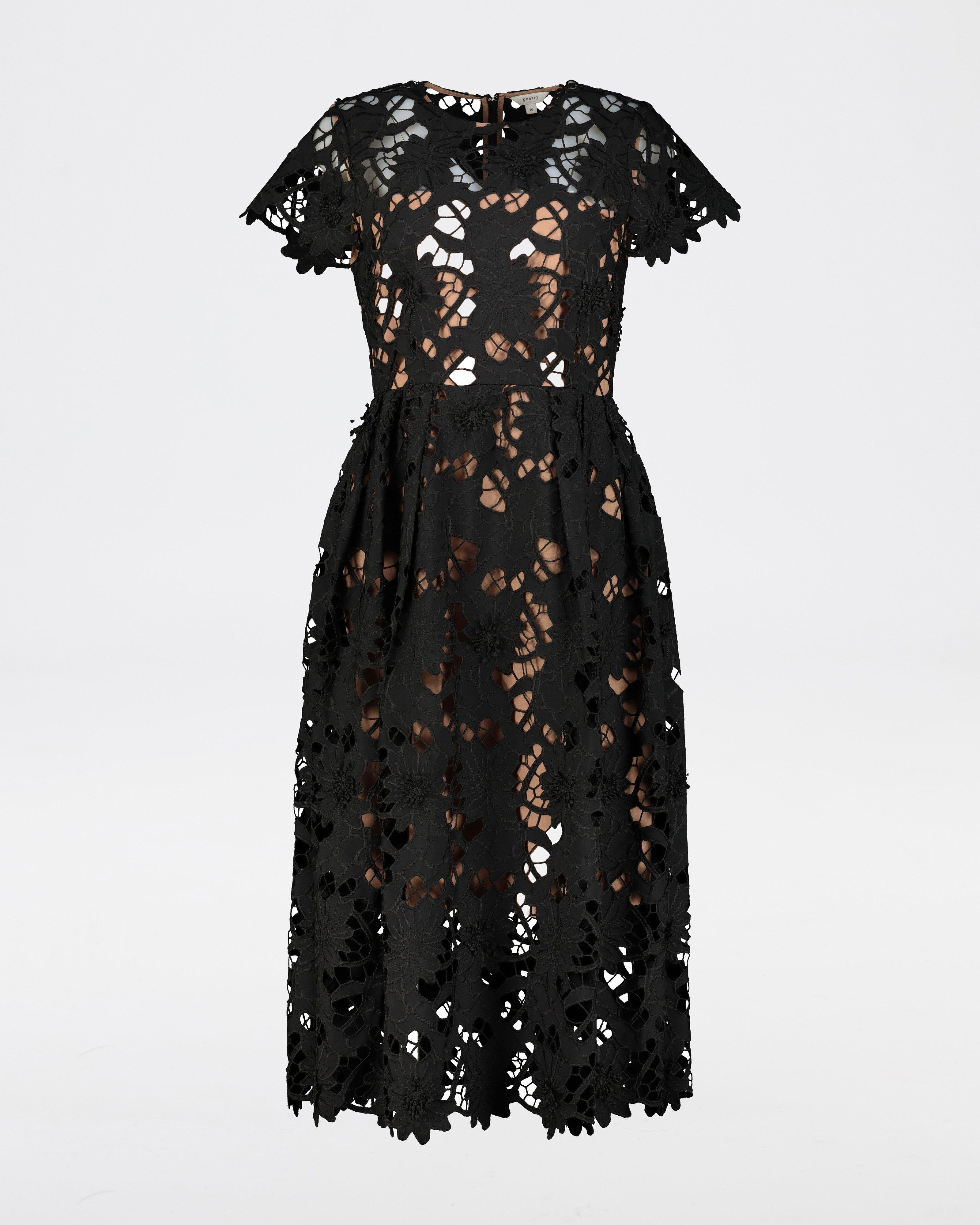 Katrina Lace Dress -  Black