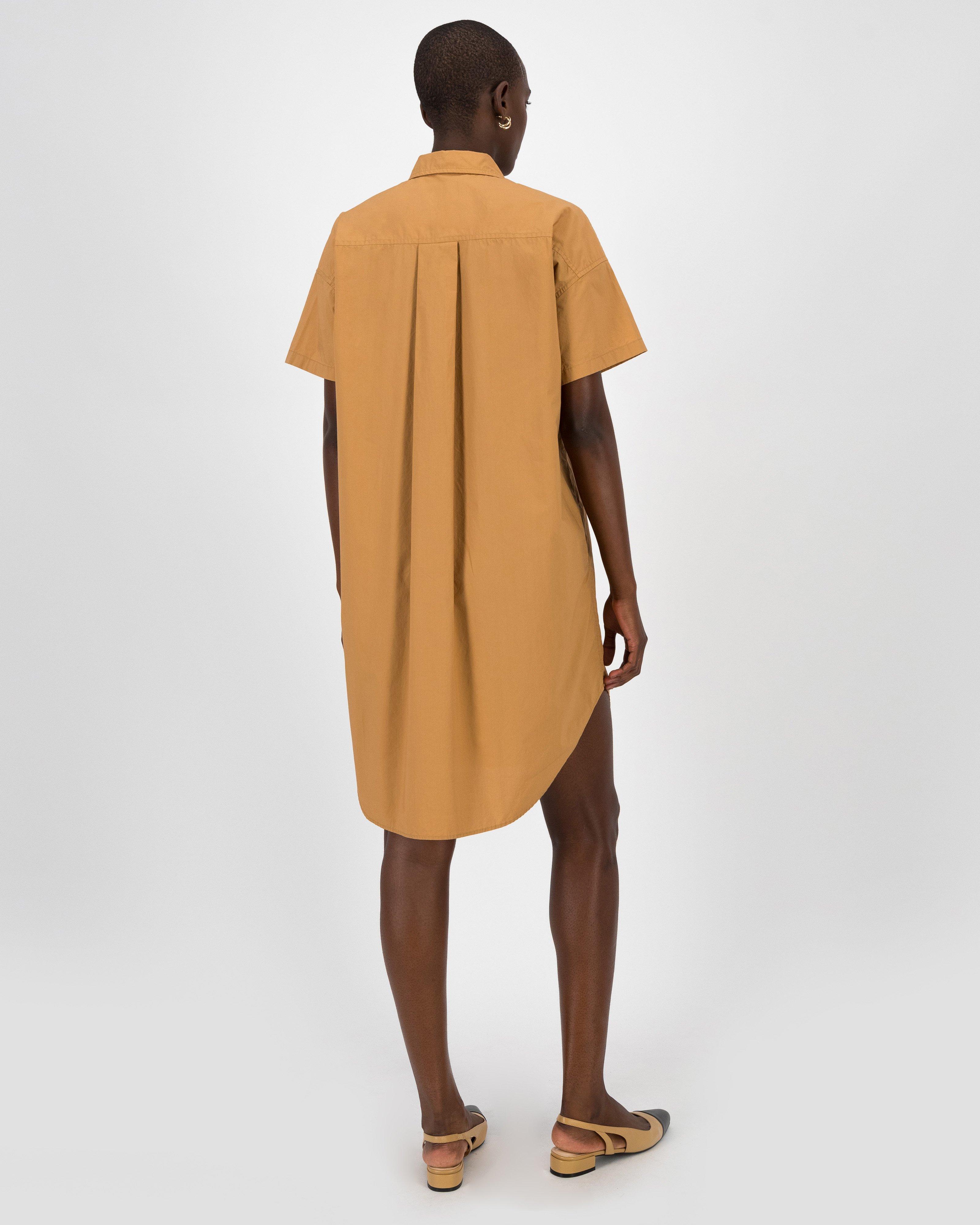 Nicky Shirt Dress -  Khaki