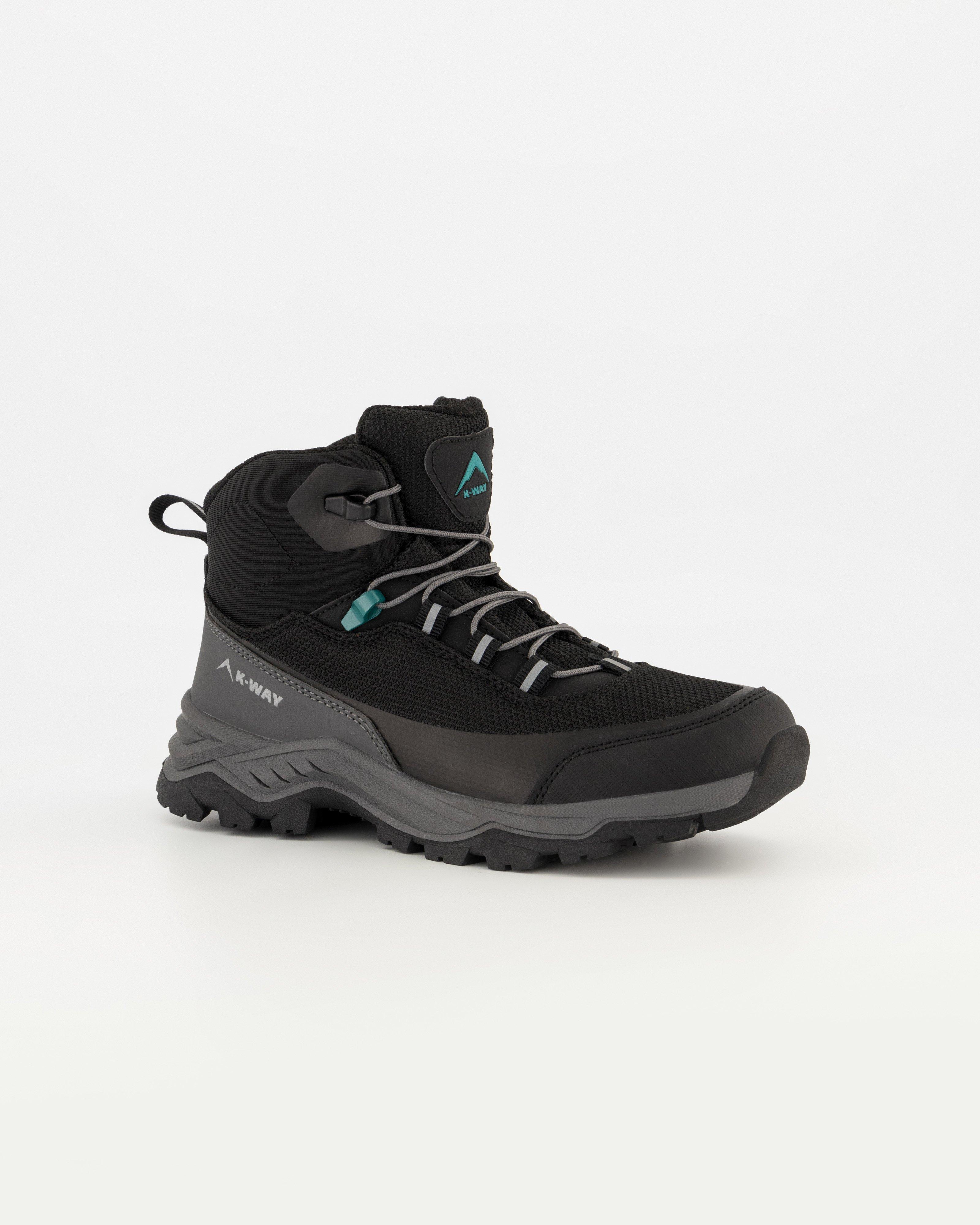 K-Way Kids Mid Terrain Hiking Boots -  Black