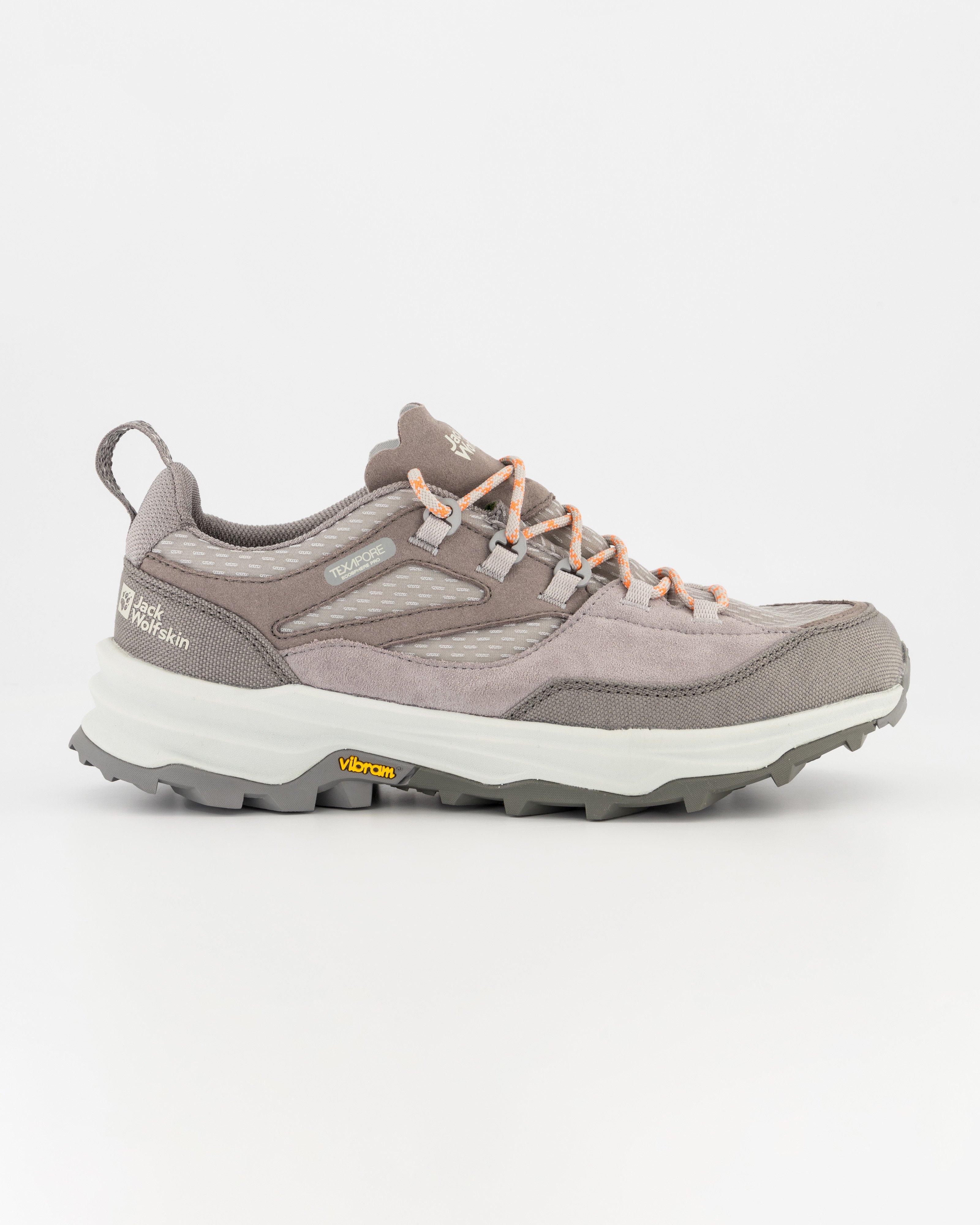 Jack Wolfskin Women’s Cyrox Texapore Low Hiking Shoes -  Light Grey