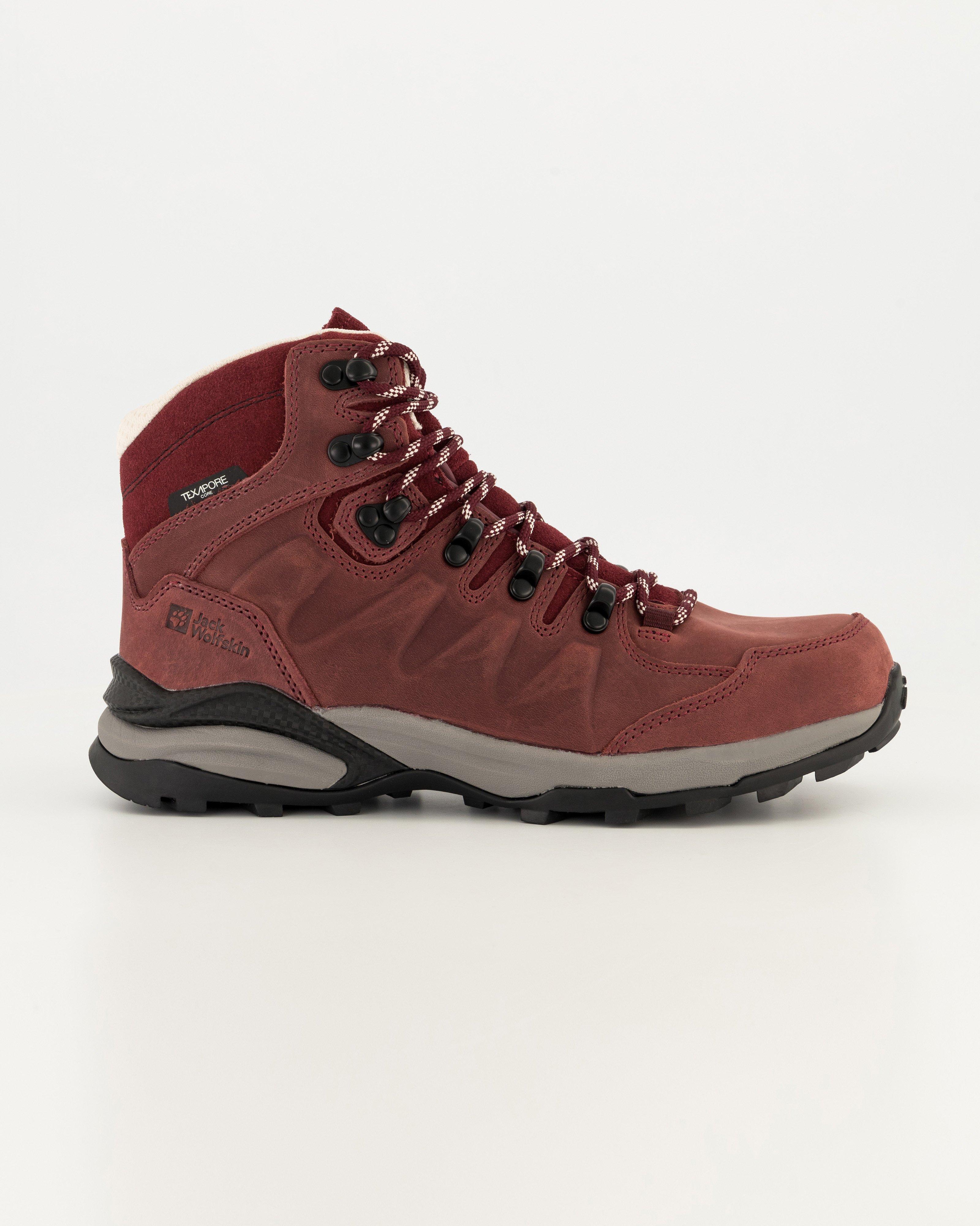 Jack Wolfskin Women’s Refugio Prime Texapore Mid-Hiking Boots -  Burgundy