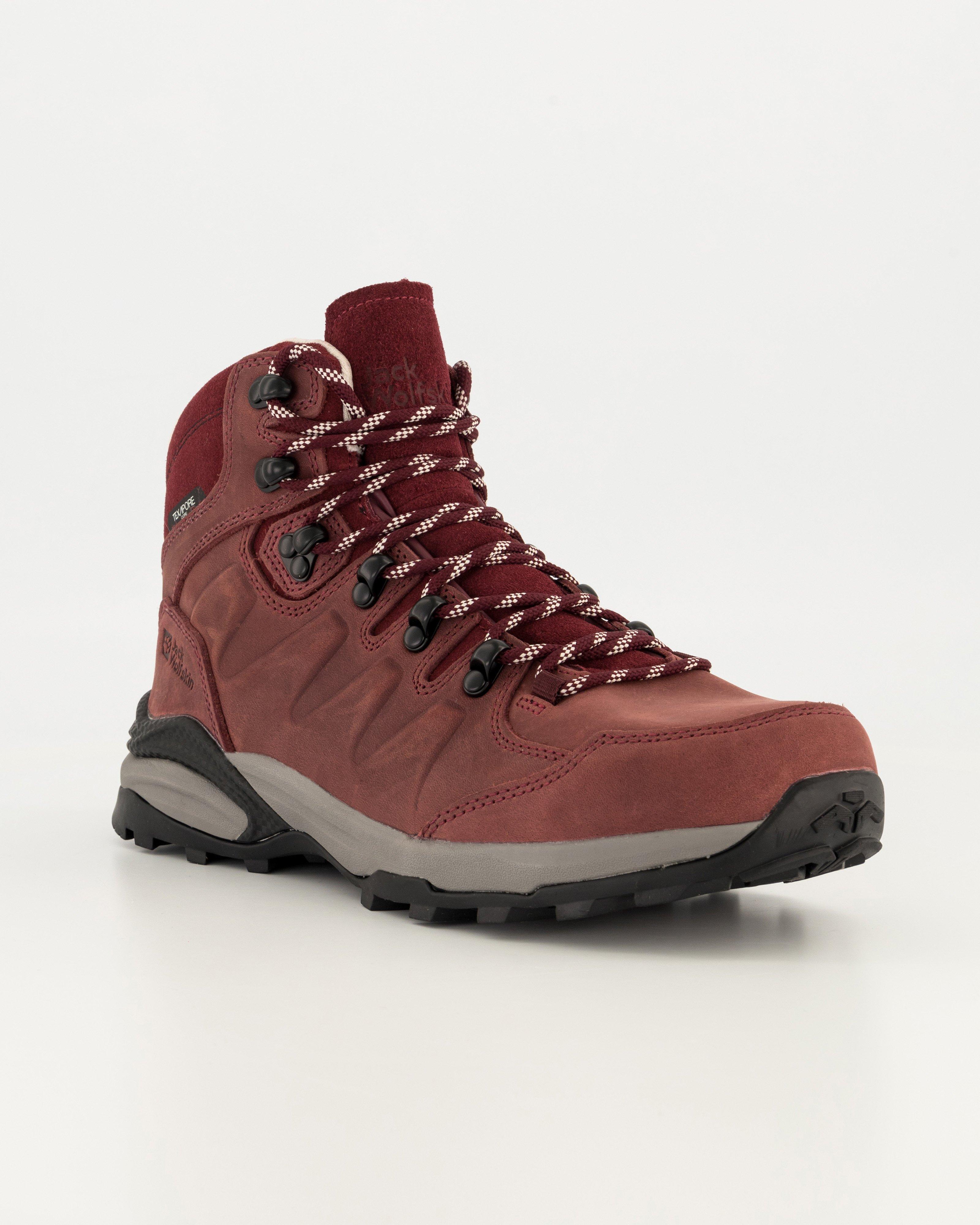 Jack Wolfskin Women’s Refugio Prime Texapore Mid-Hiking Boots -  Burgundy