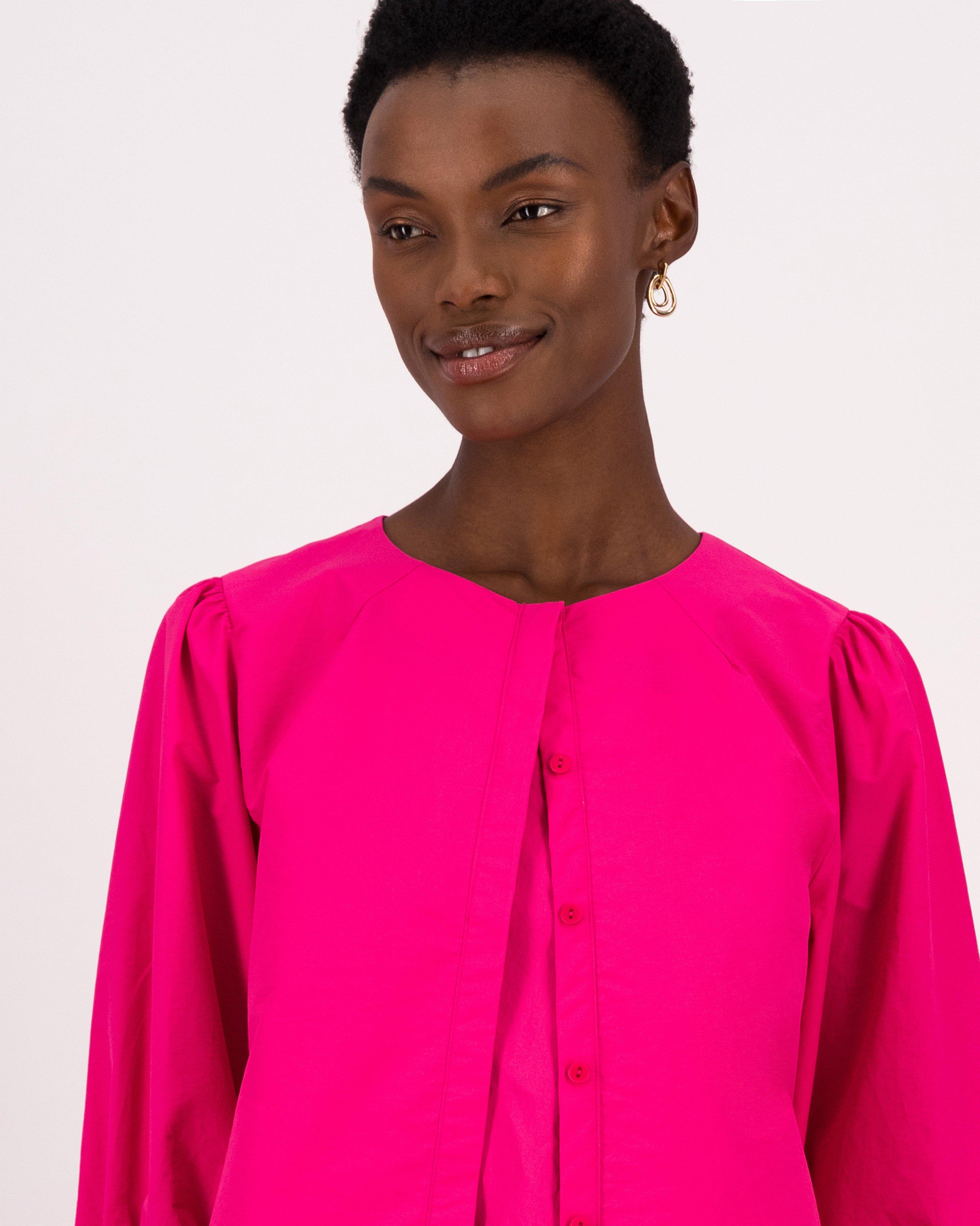 Ayrah Crop Jacket -  Pink