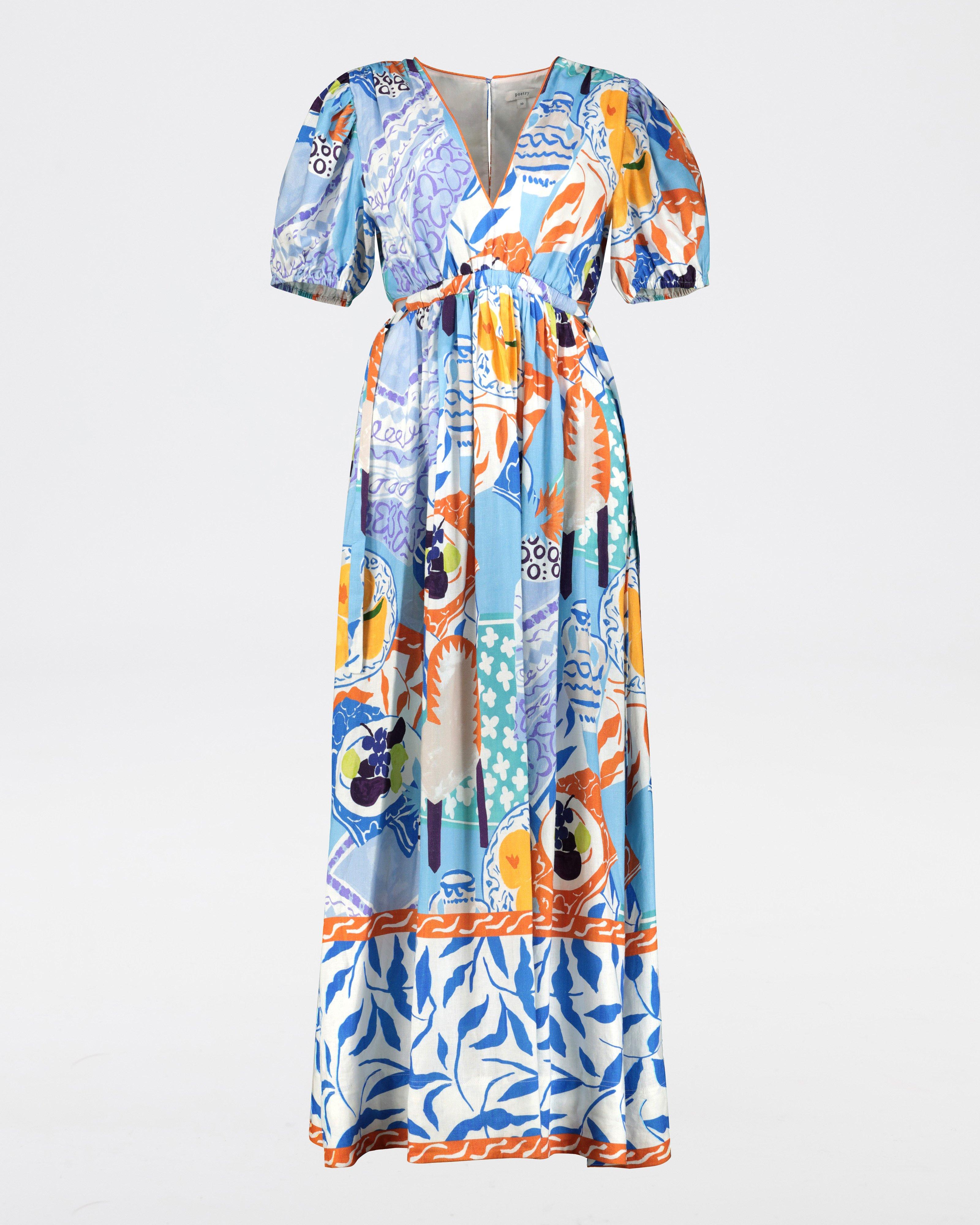 Bria Printed Maxi Dress -  Assorted