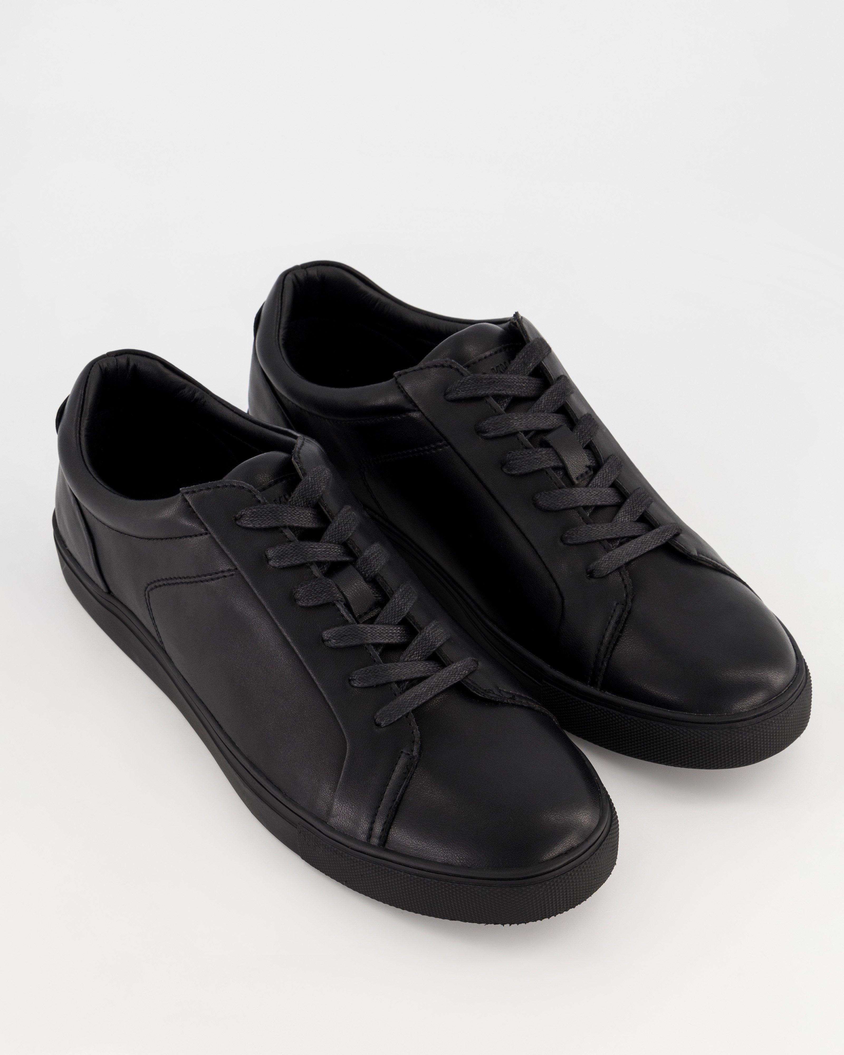 Men's Shaka Leather Sneaker -  Black
