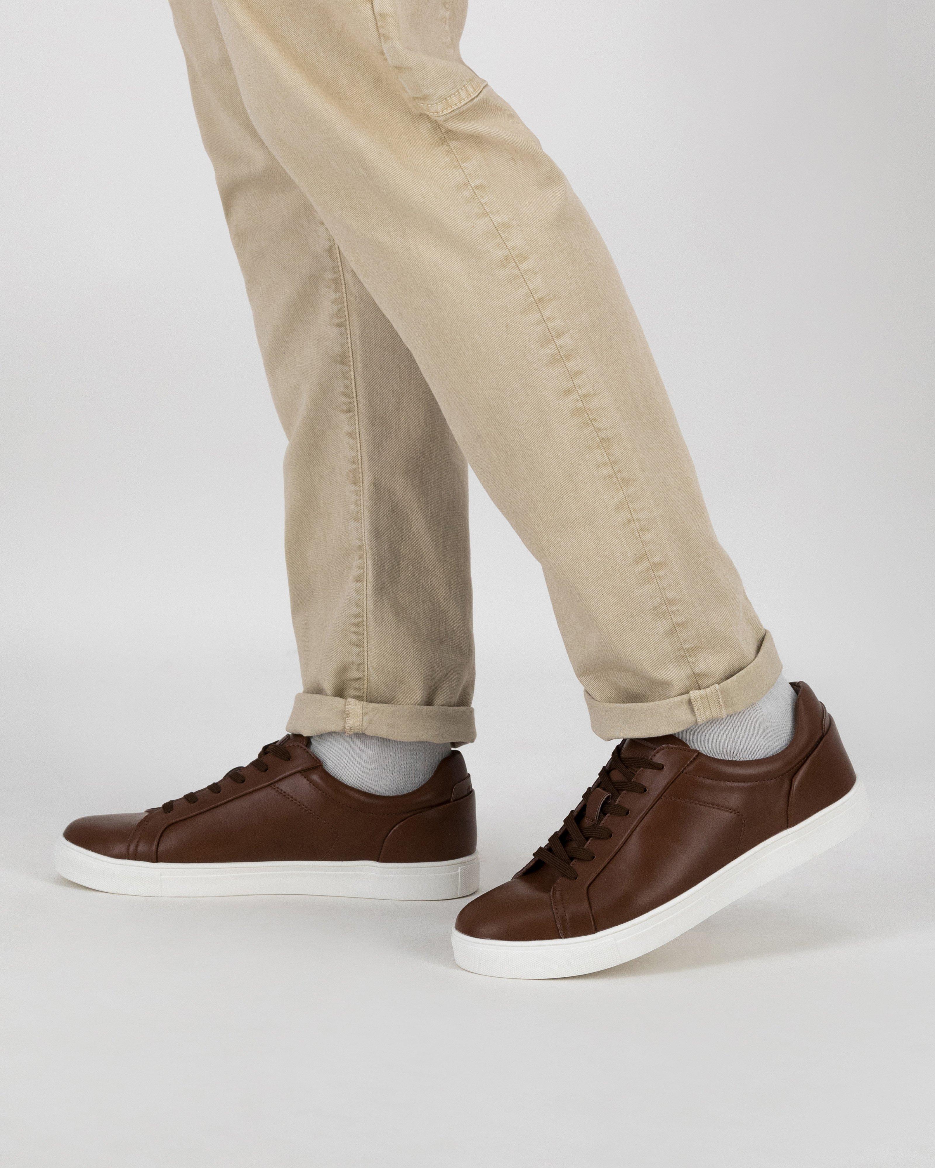 Men's Shaka Leather Sneaker -  Brown