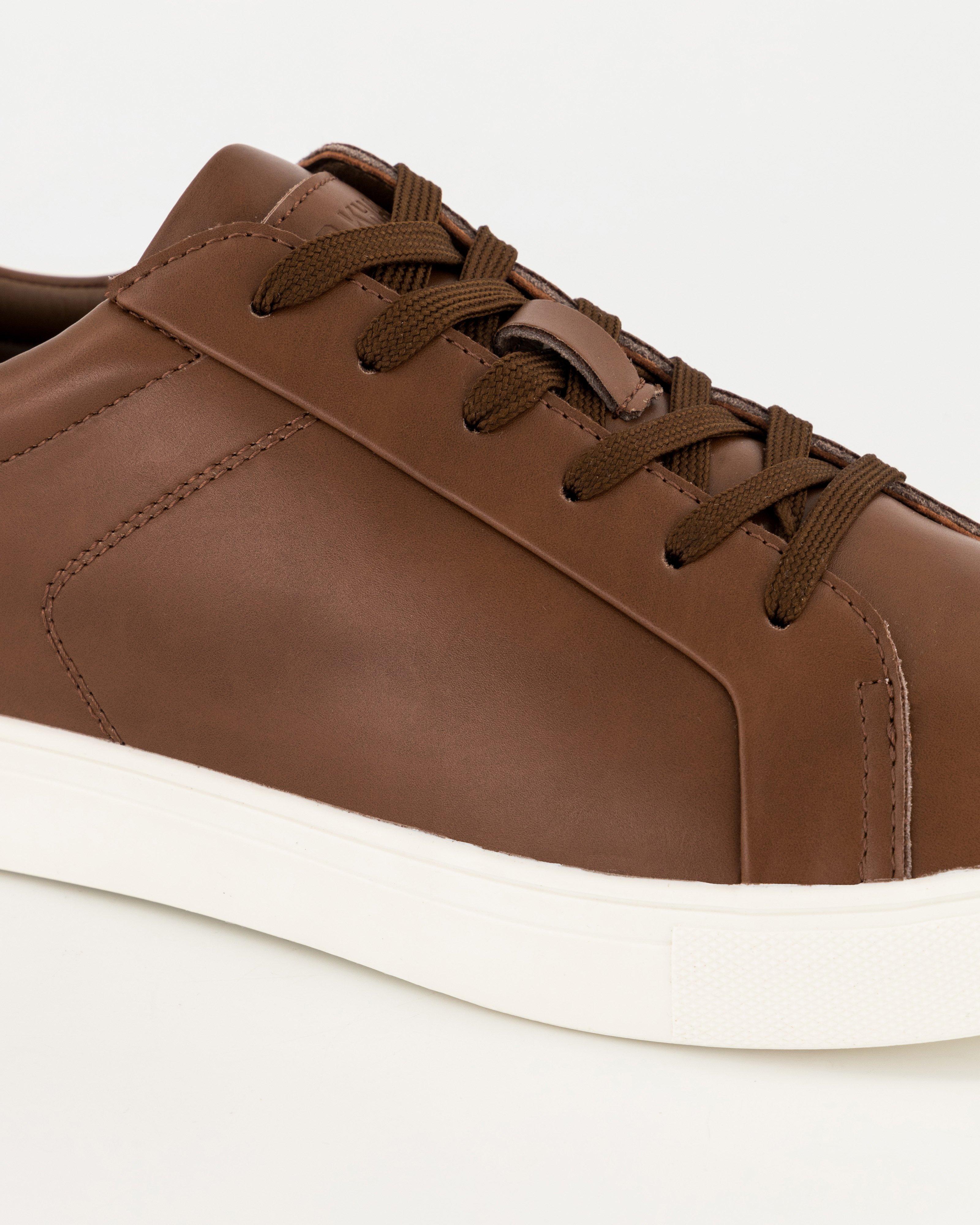 Men's Shaka Leather Sneaker -  Brown