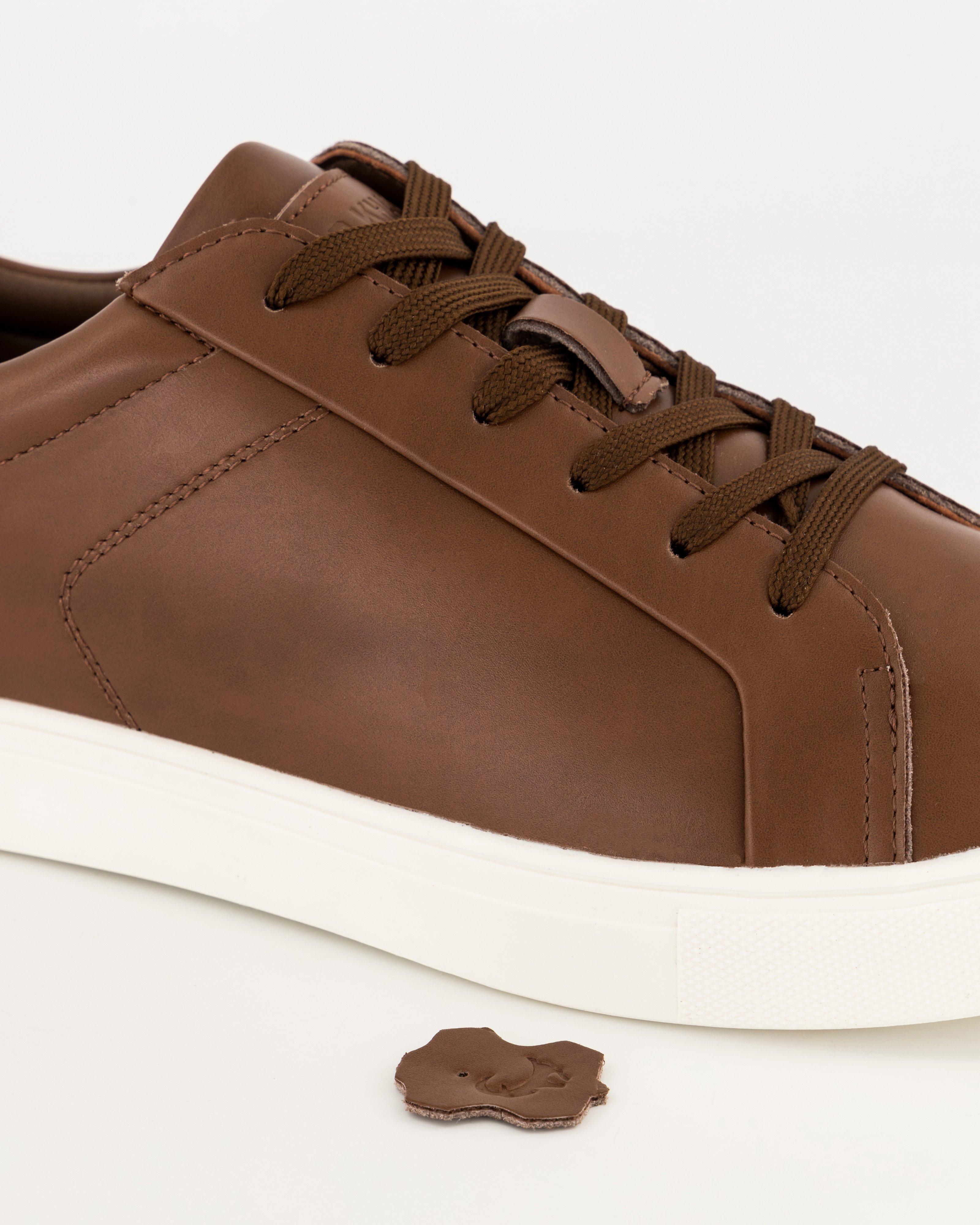 Men's Shaka Leather Sneaker -  Brown