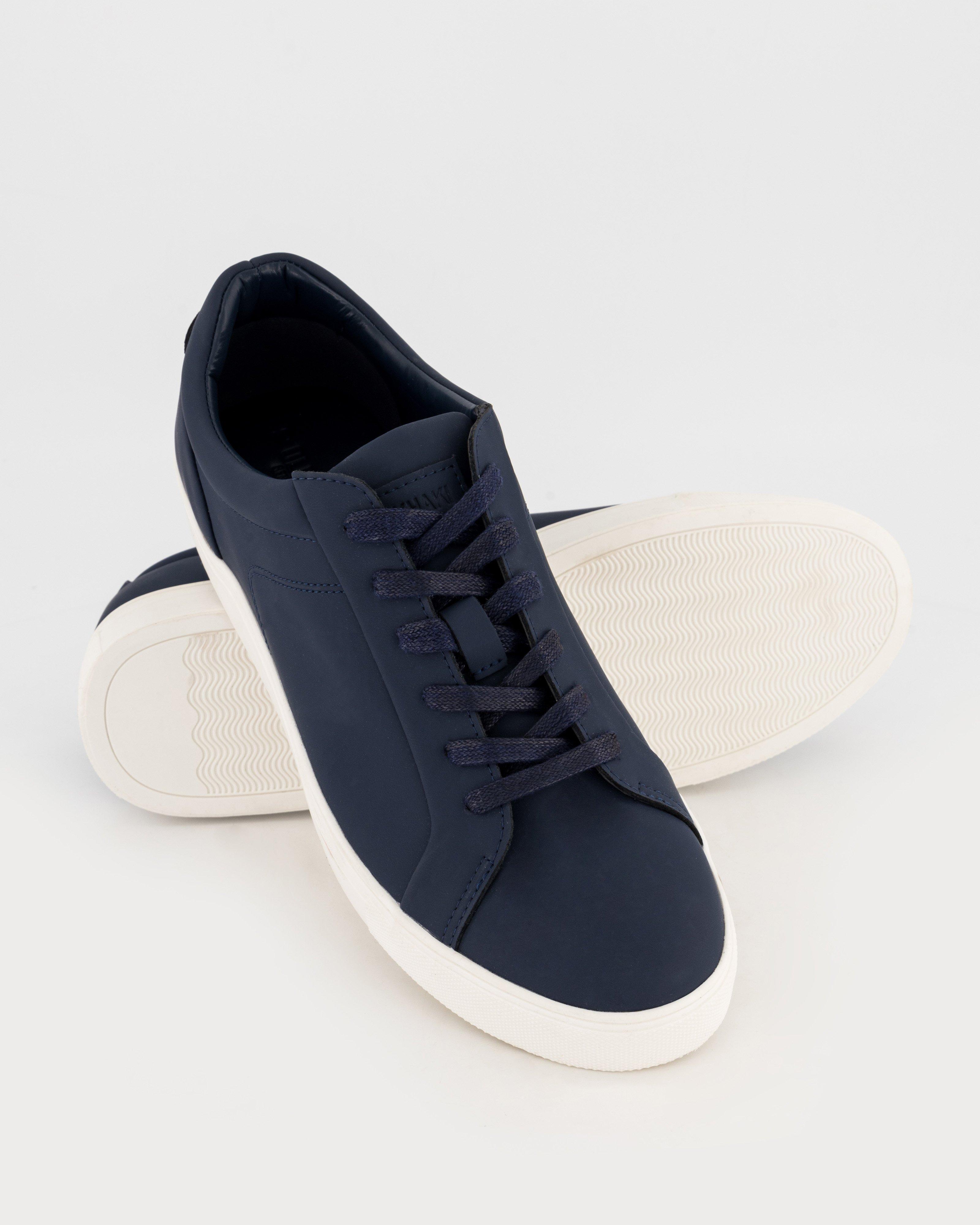 Men's Shaka Leather Sneaker -  Navy