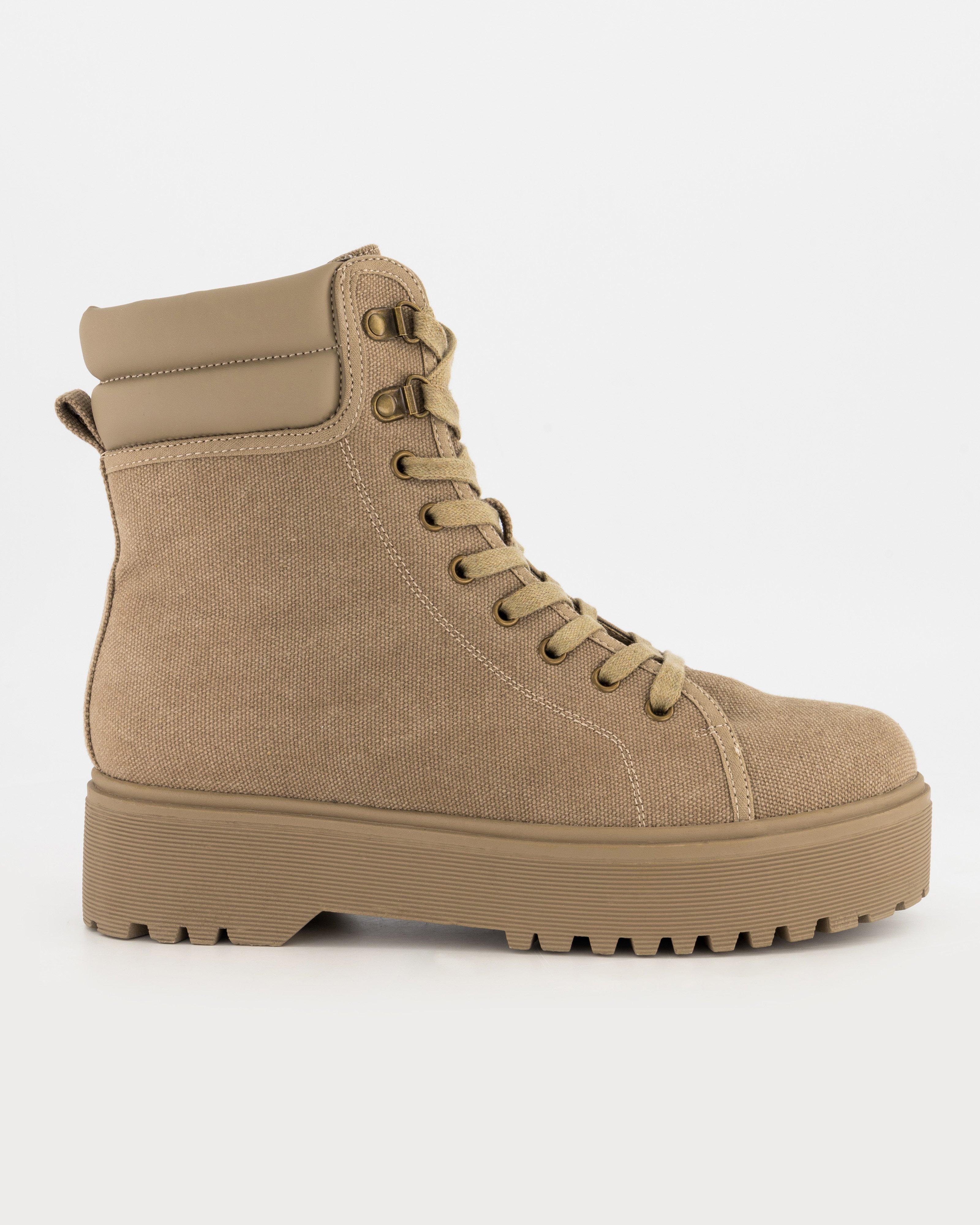 Women’s Everly Canvas Boot -  Taupe