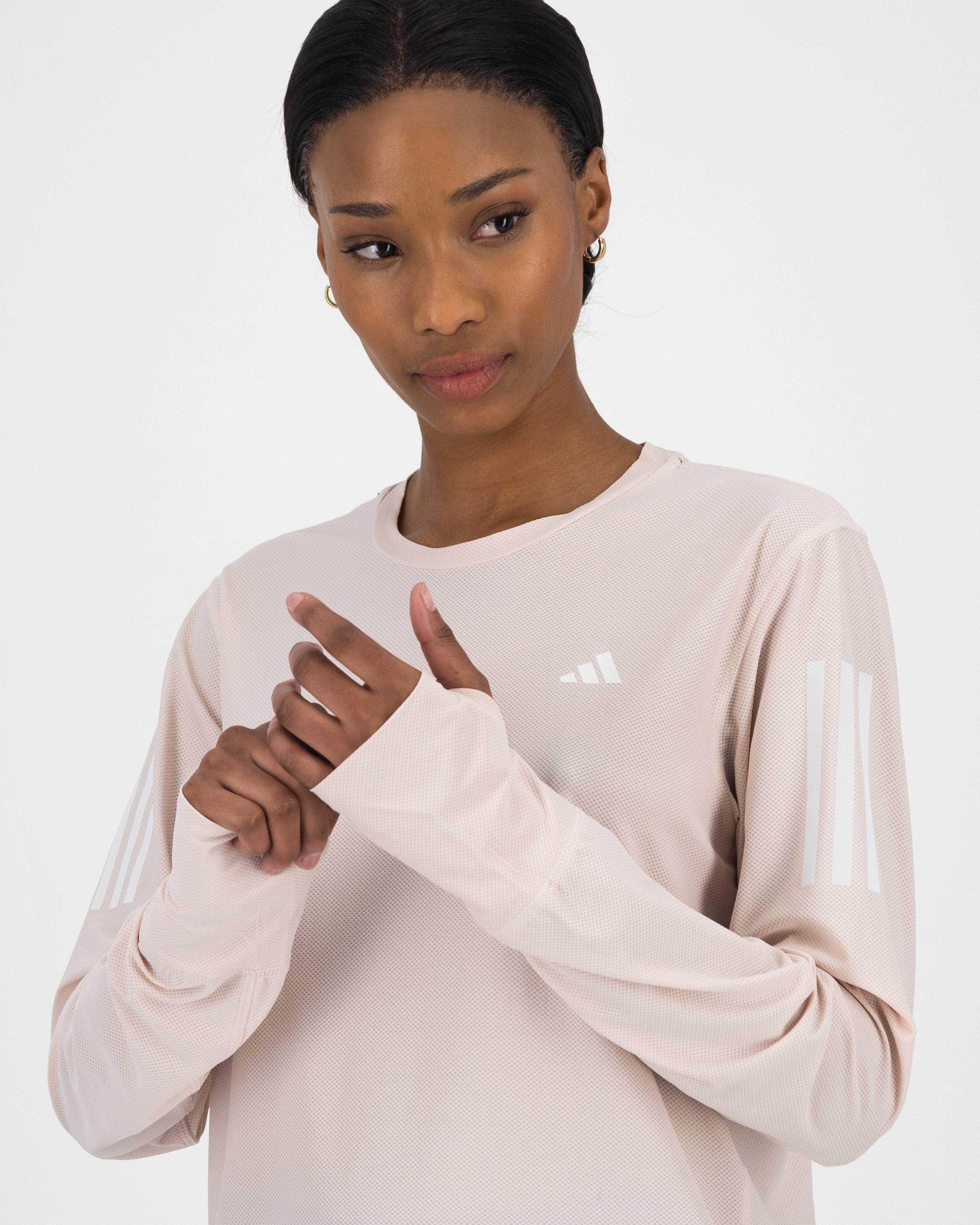 Adidas long sleeve top pink on sale