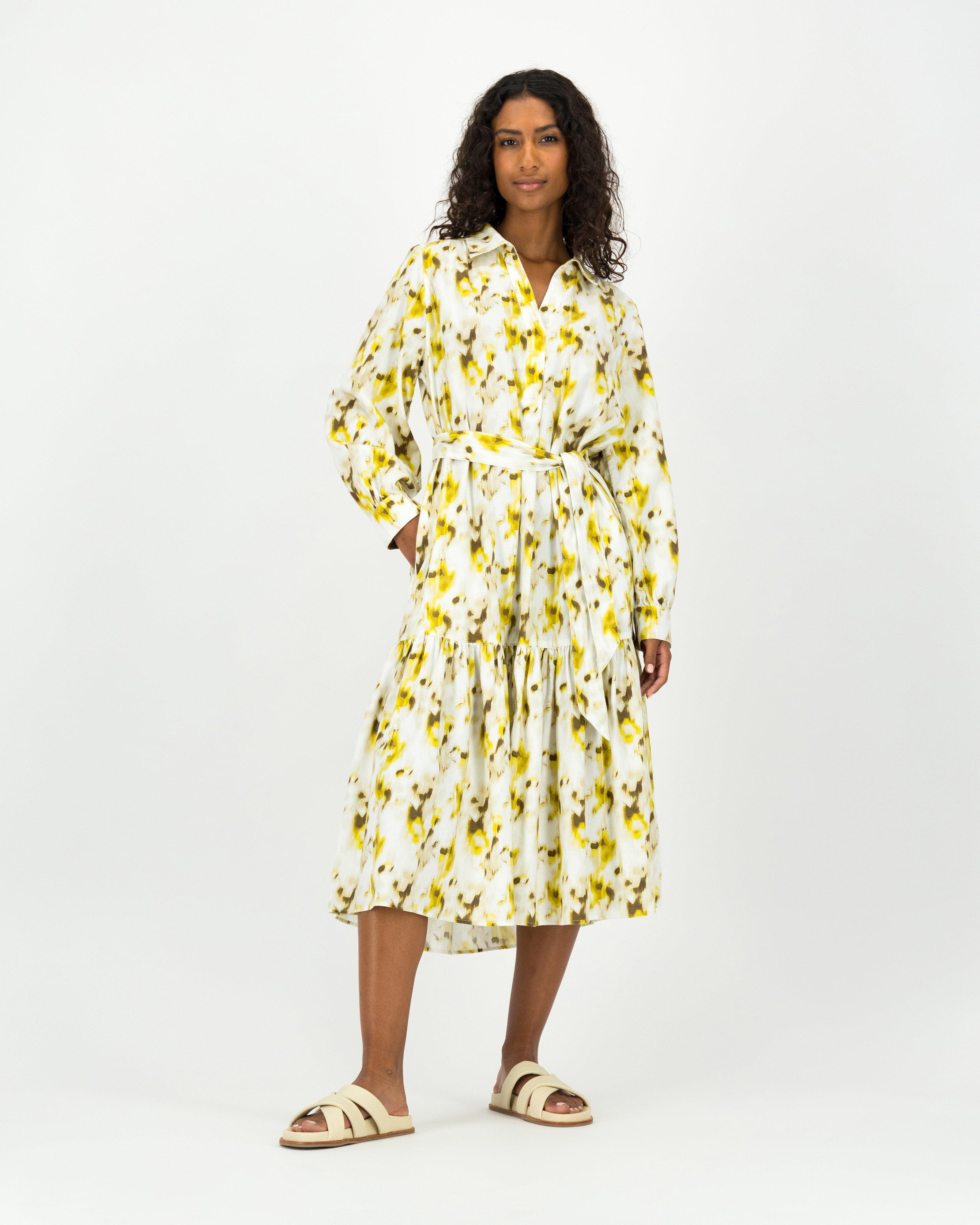 Rare Earth Women’s Jessica Tiered Dress -  Yellow