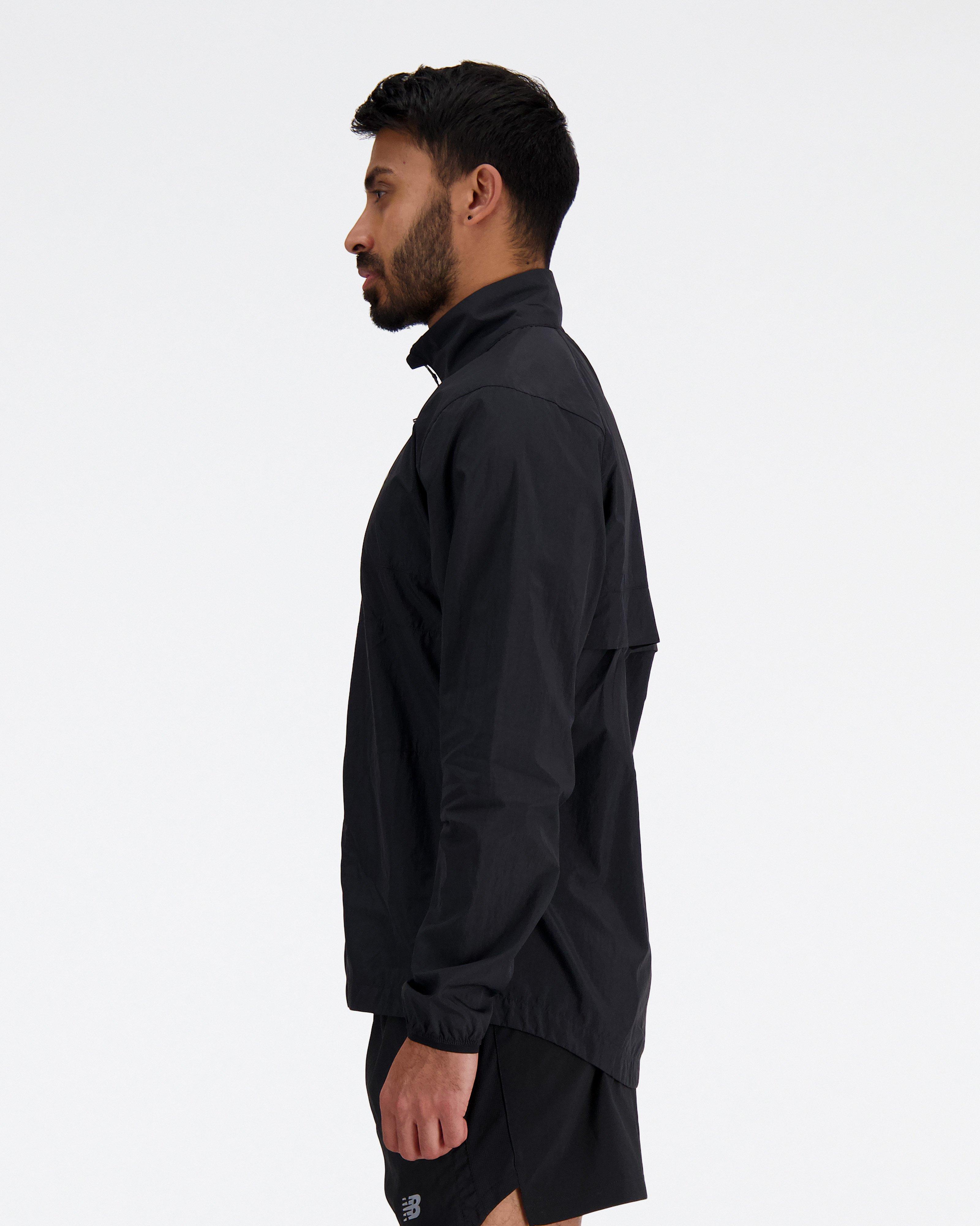 New Balance Men’s Athletic Packable Jacket -  Black