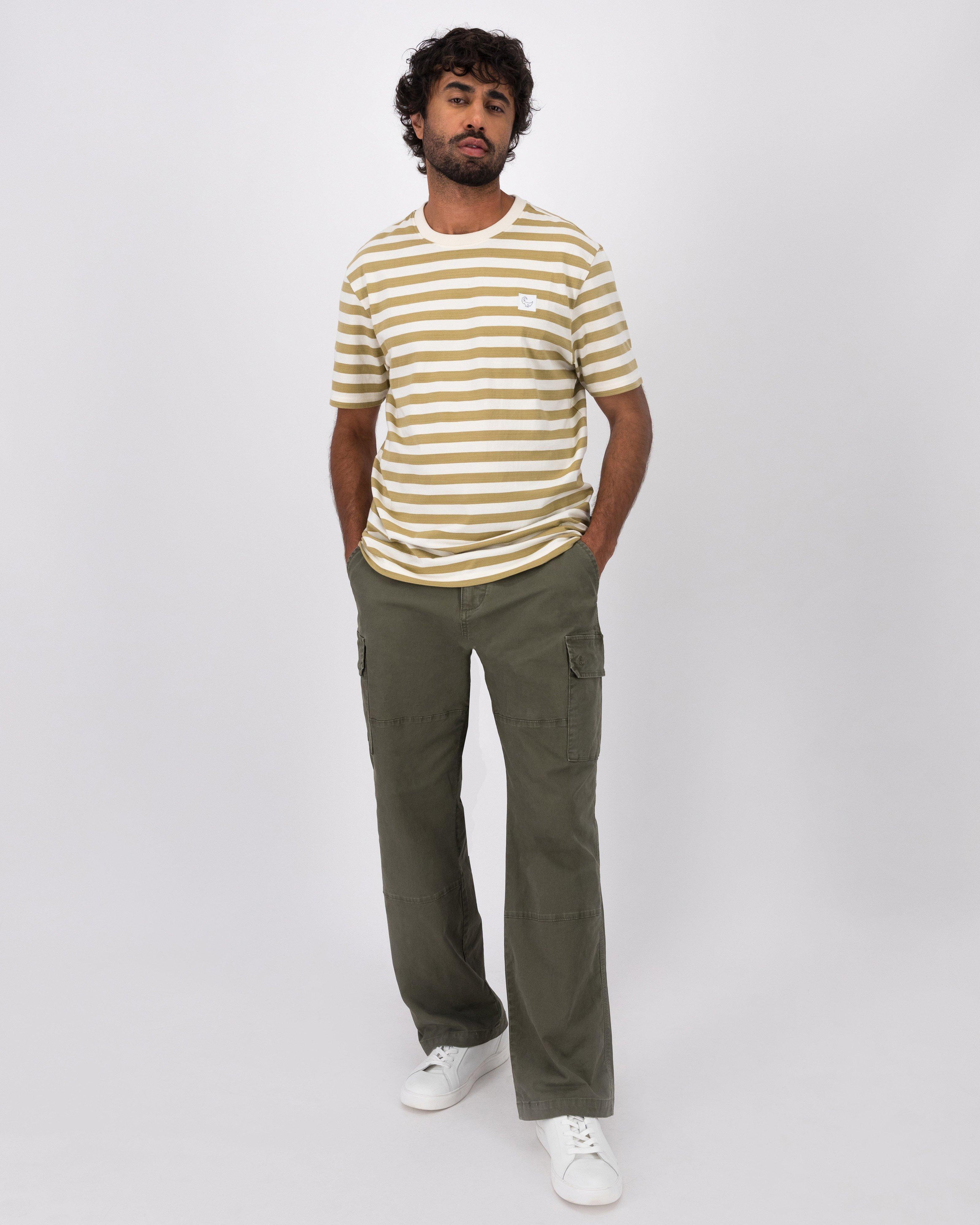Old Khaki Men’s Charlie Stripe T-shirt | Cape Union Mart