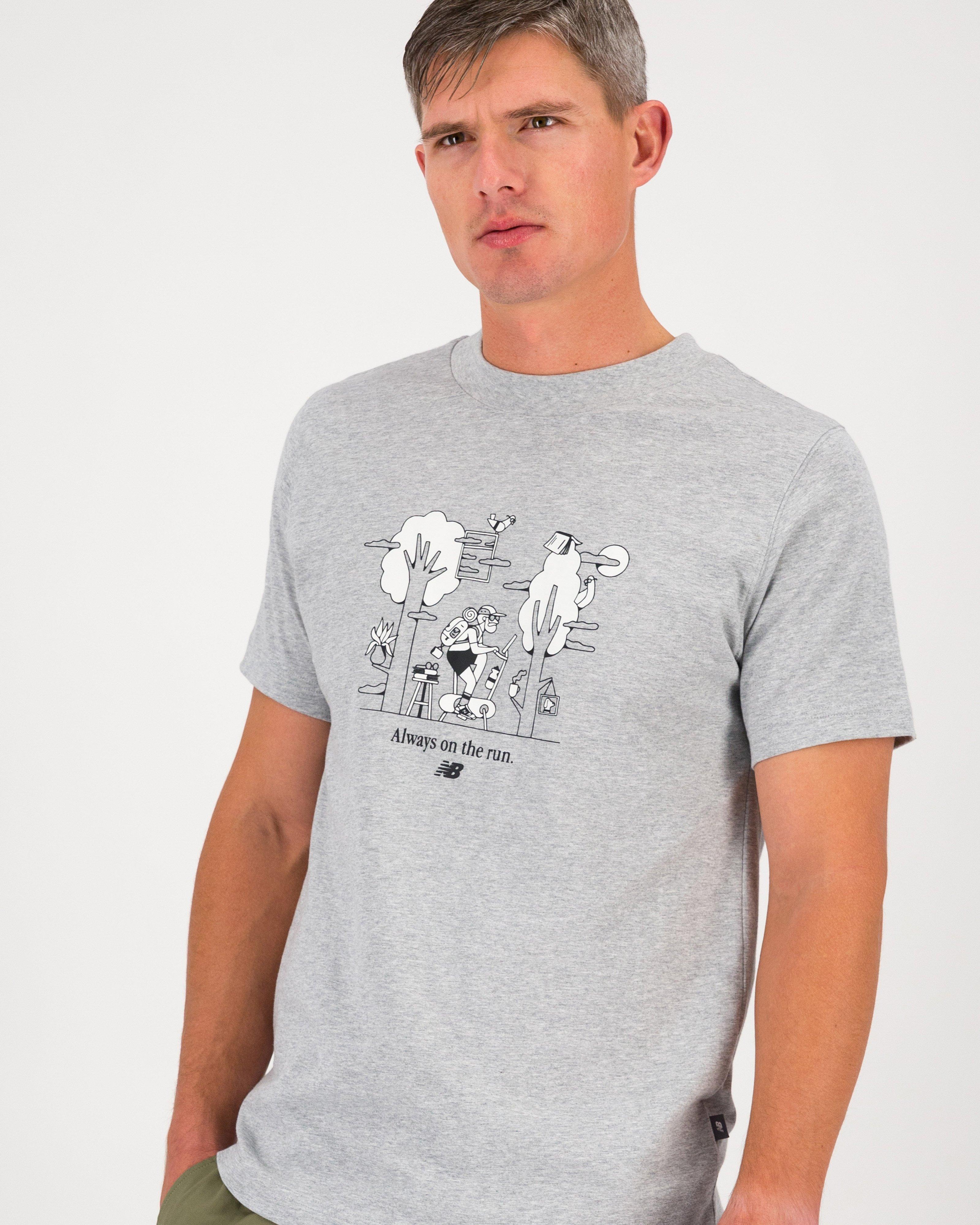 New Balance Men's Classics Sport Culture T-shirt -  Grey