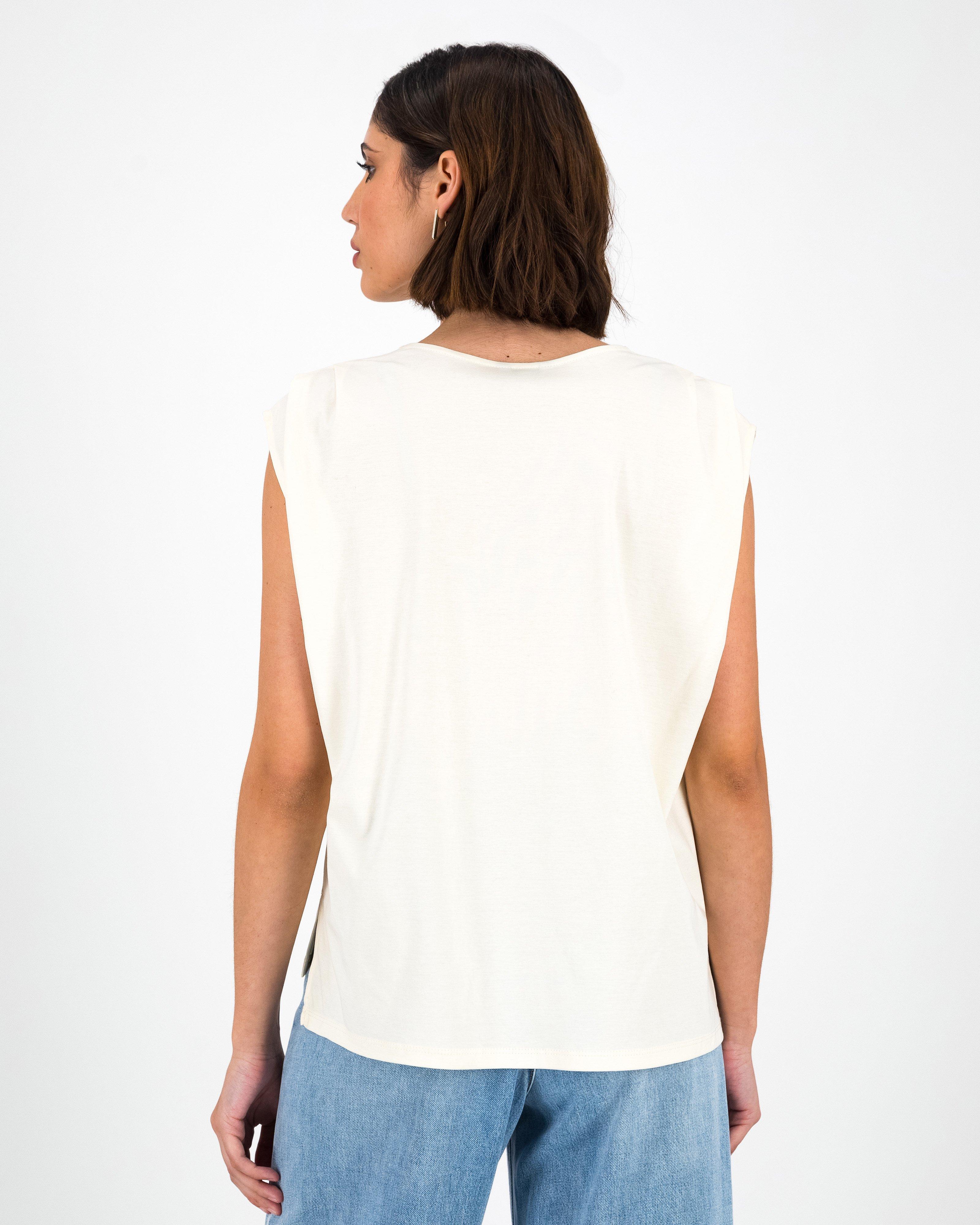 Jones Sleeve Detail Top -  Milk