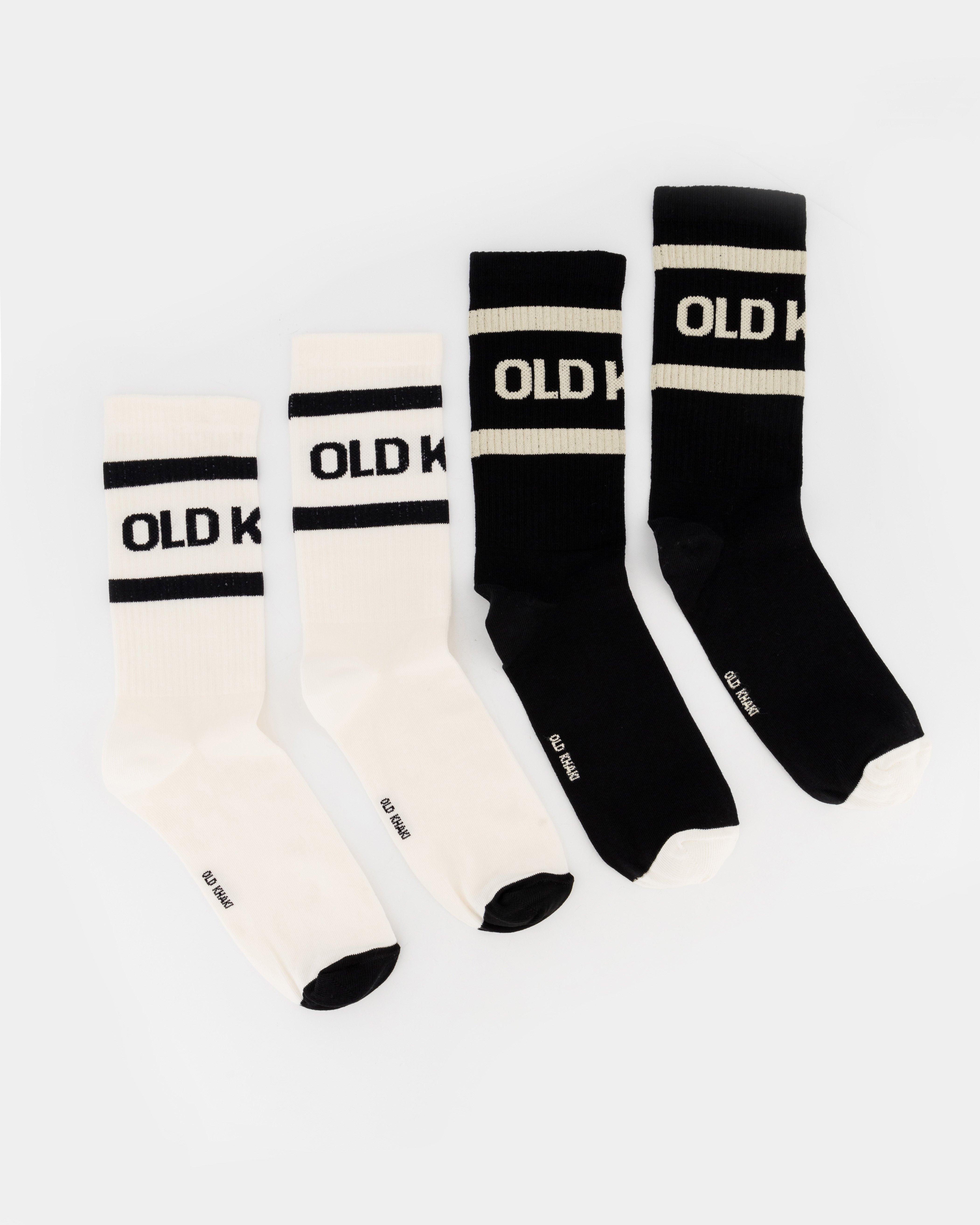 Men's 2-Pack Bart Branded Socks -  White
