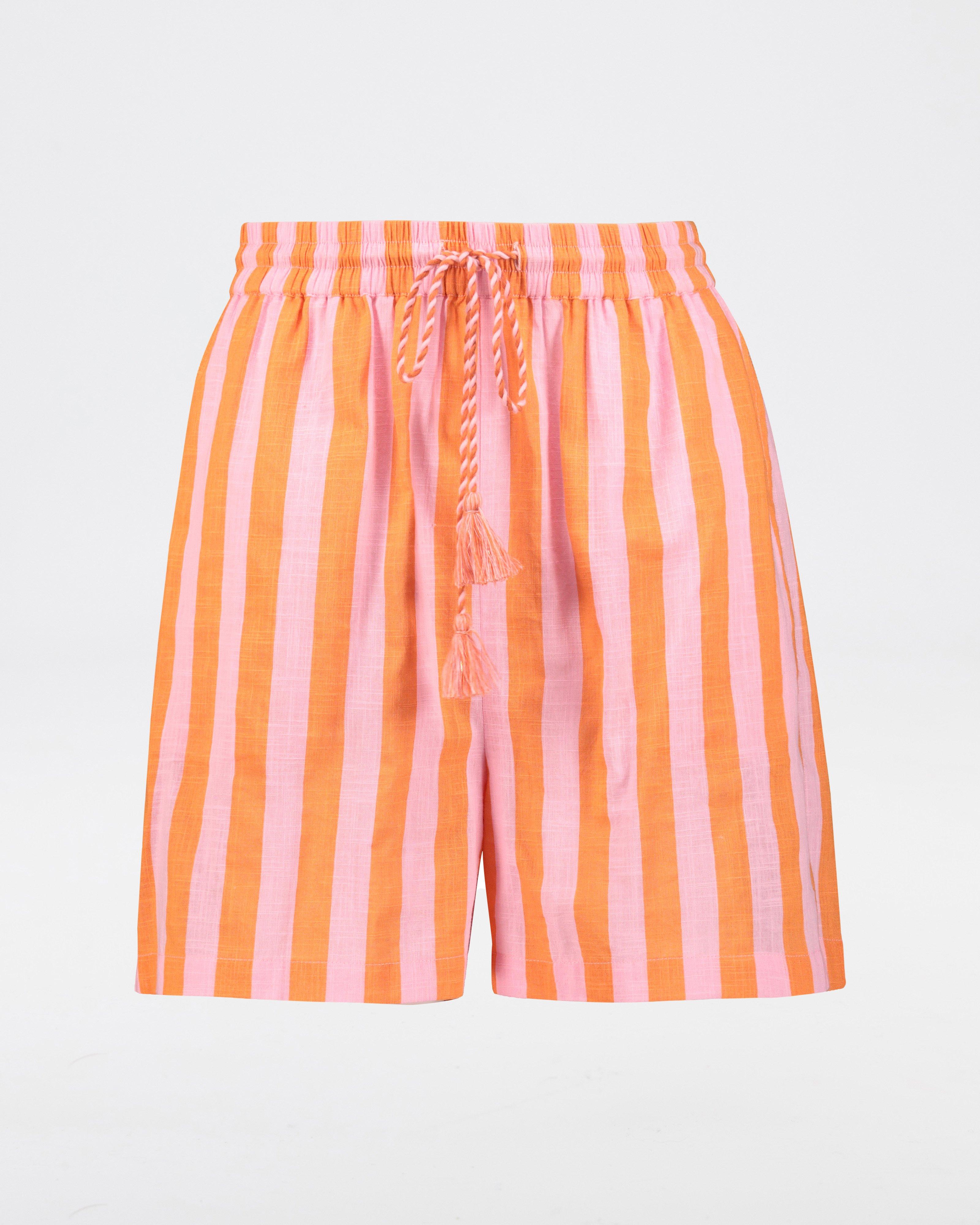 Lawrie Stripe Sleep Set -  Coral