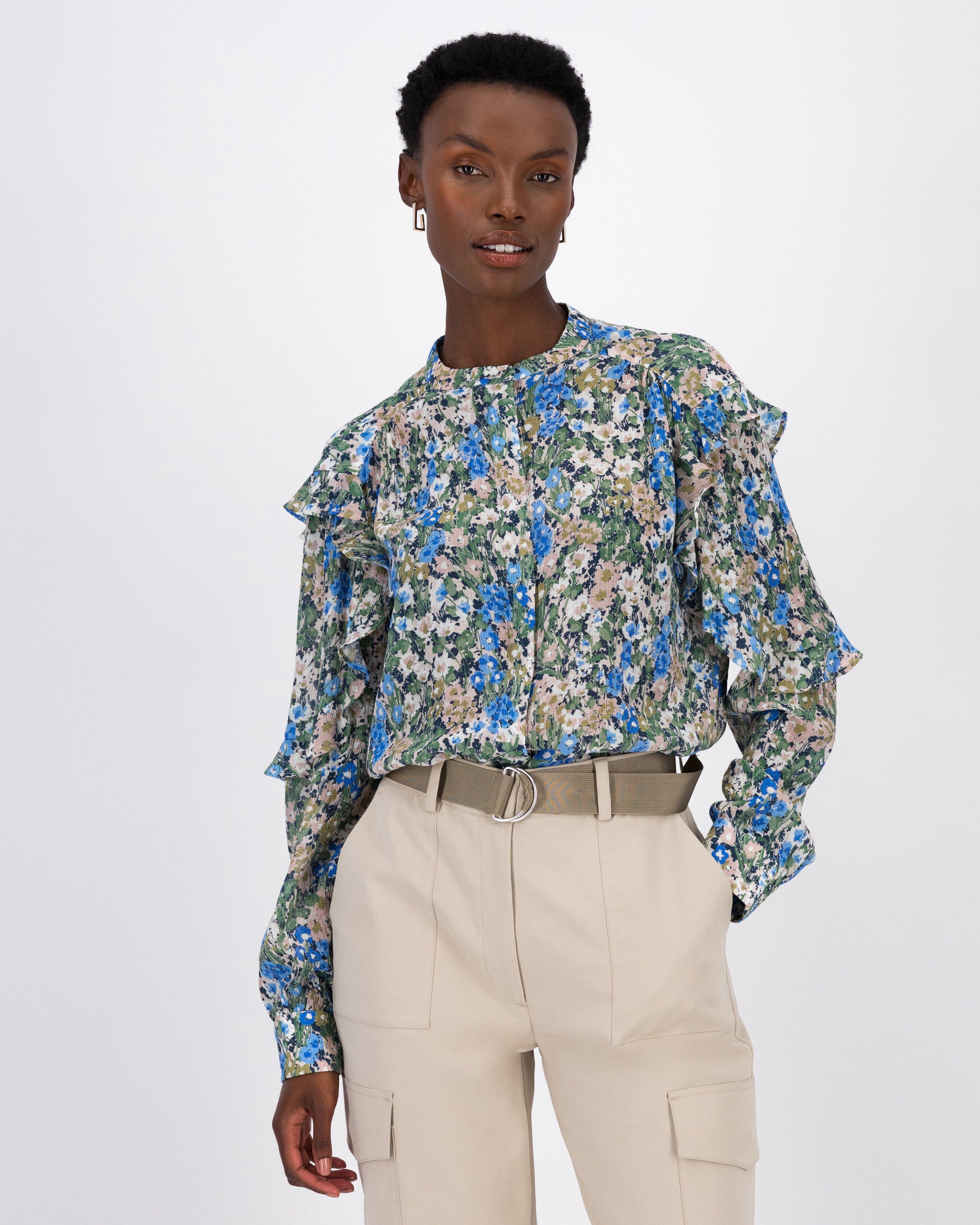 Camile Printed Blouse -  Assorted