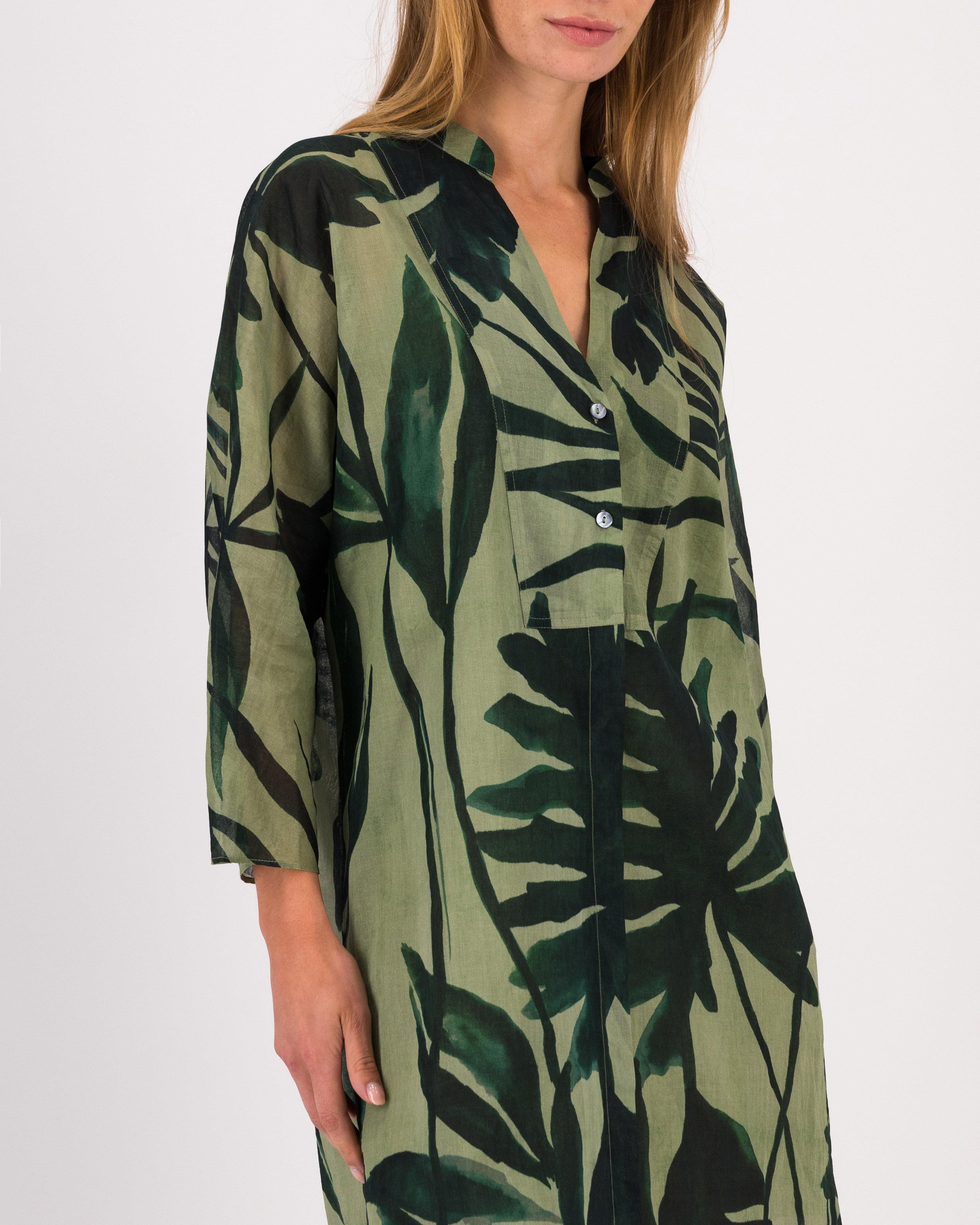 Mylah Tropical Kaftan -  Green