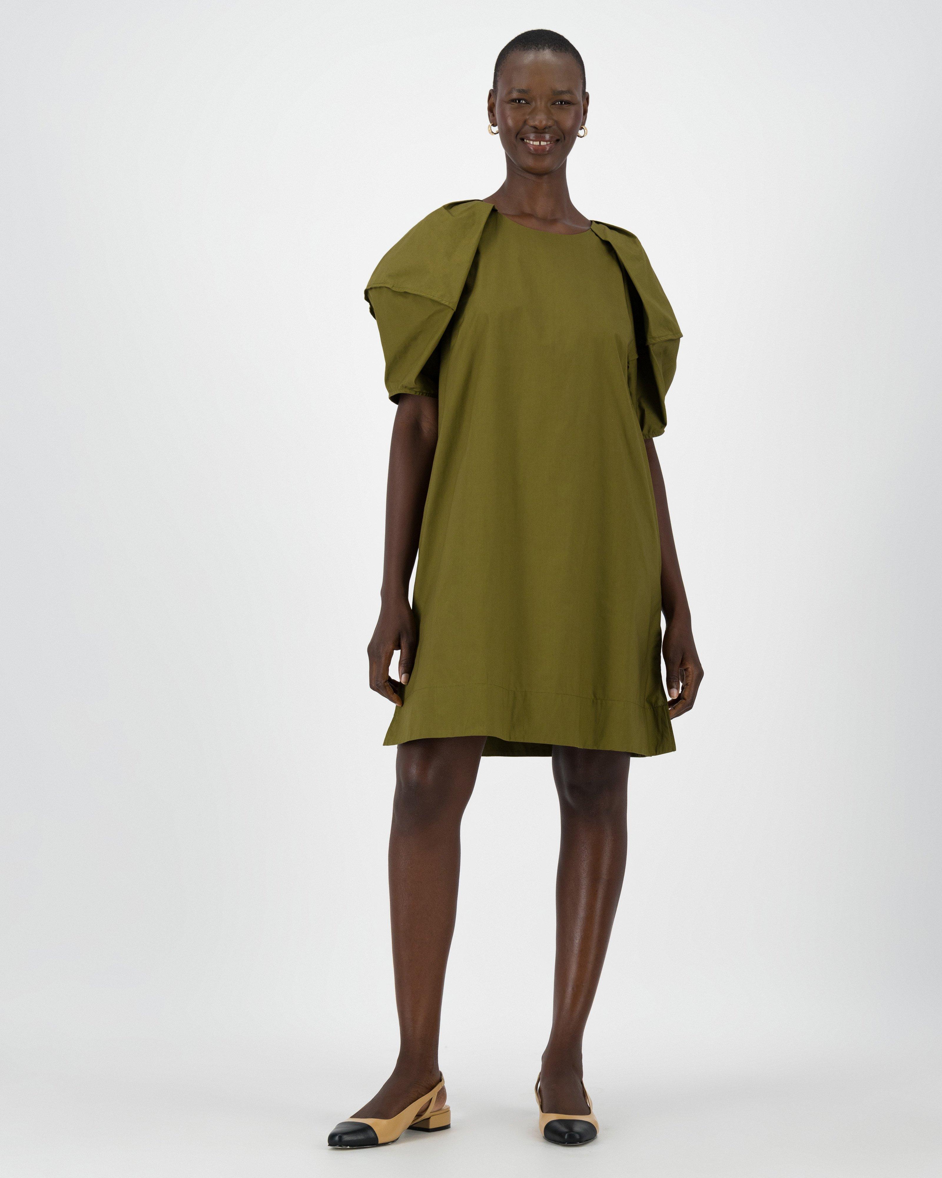 Rey Shift Dress -  Olive