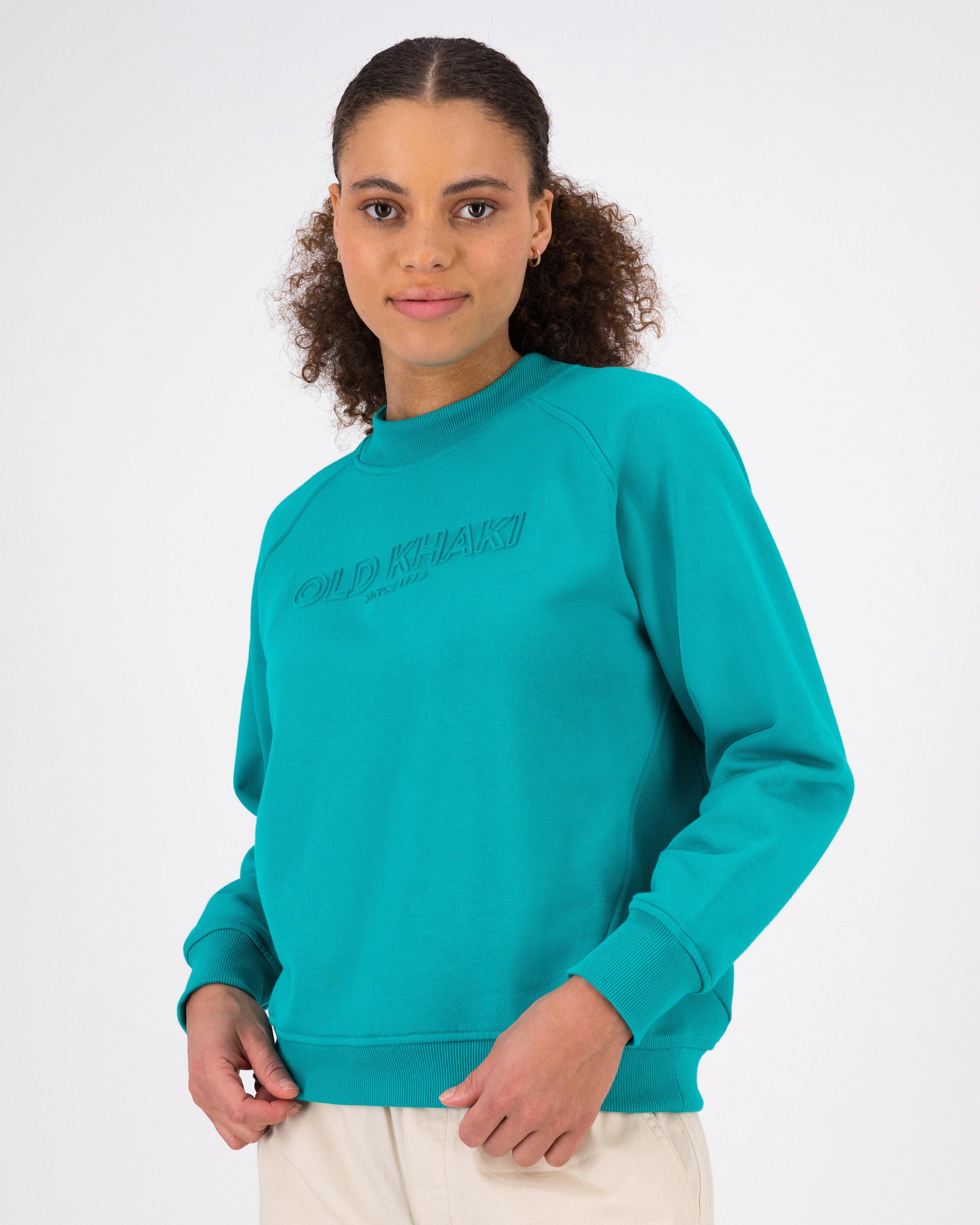 Women’s Cayla Embossed Sweat -  Aqua