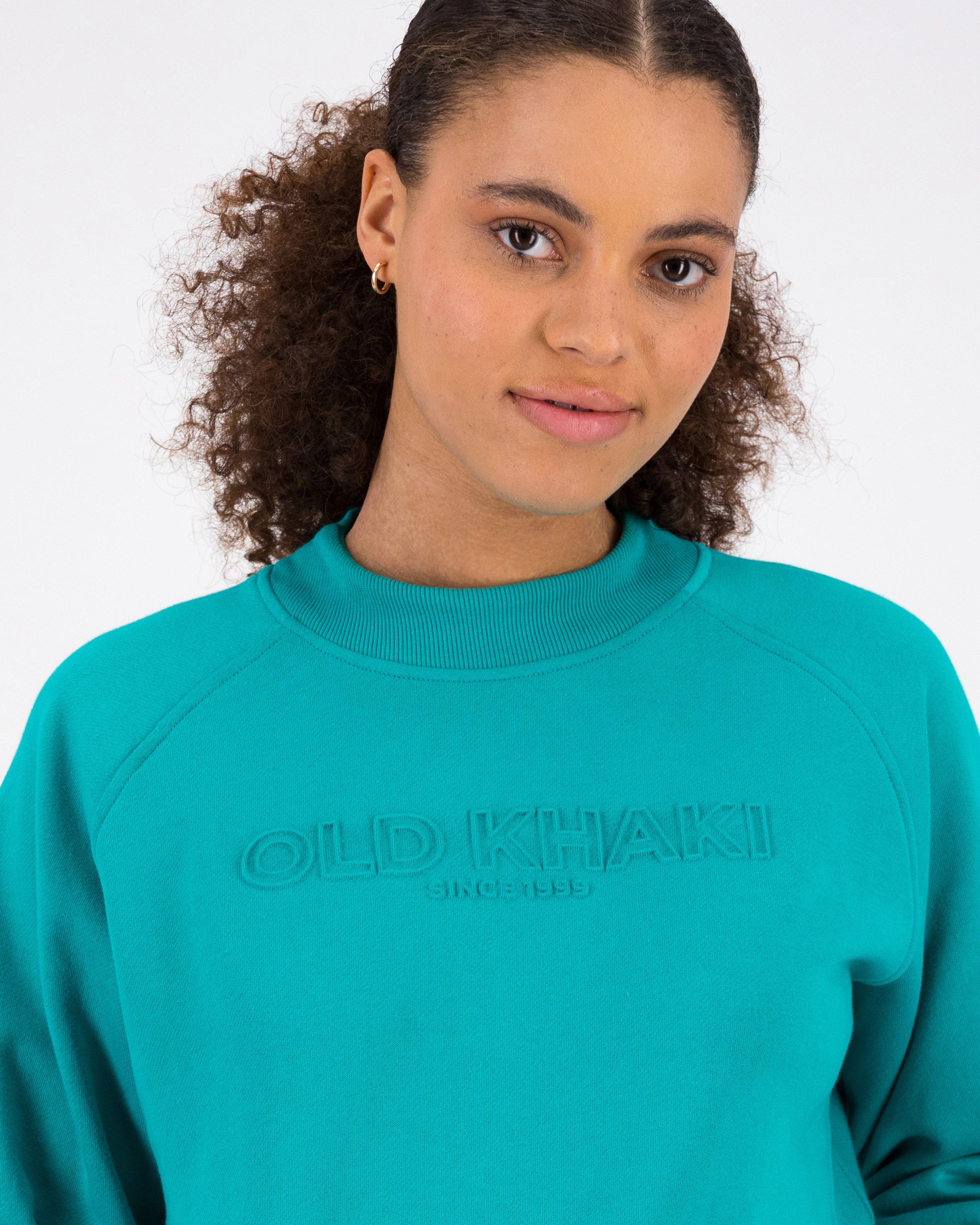 Women’s Cayla Embossed Sweat -  Aqua