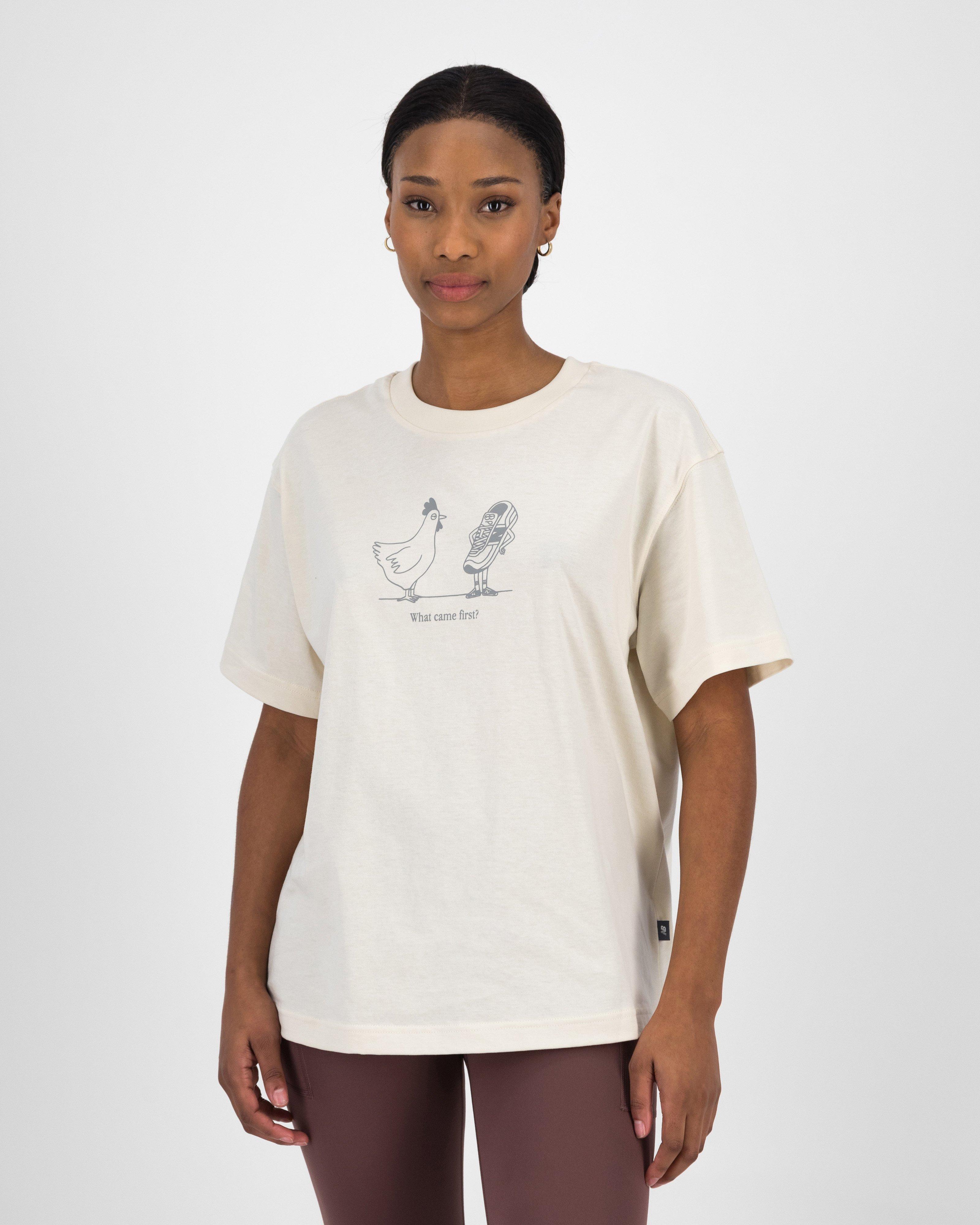 New Balance Women’s Sport Essentials Chicken T-shirt -  Cream