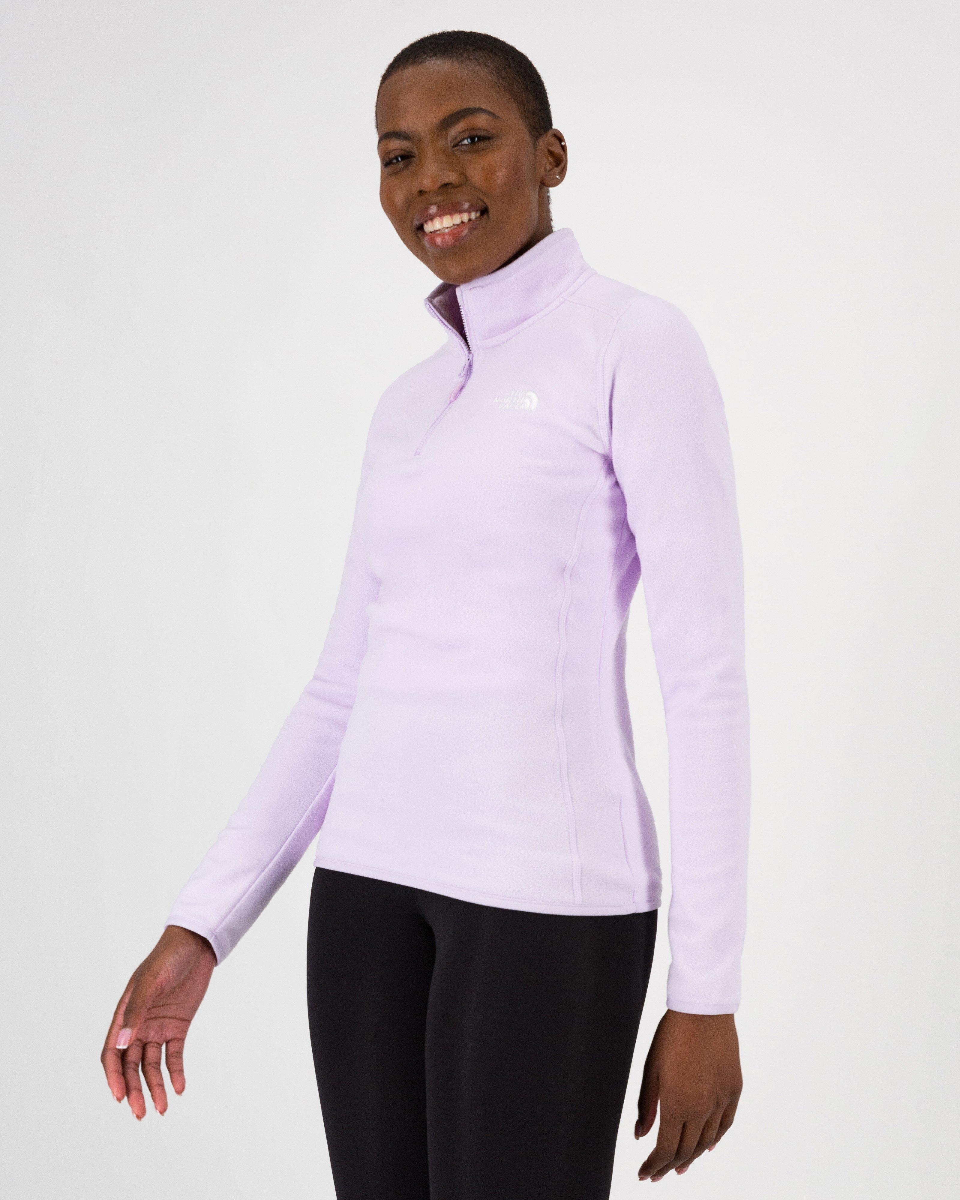 The North Face Women’s 100 Glacier 1/4 Zip Fleece Top -  Lilac