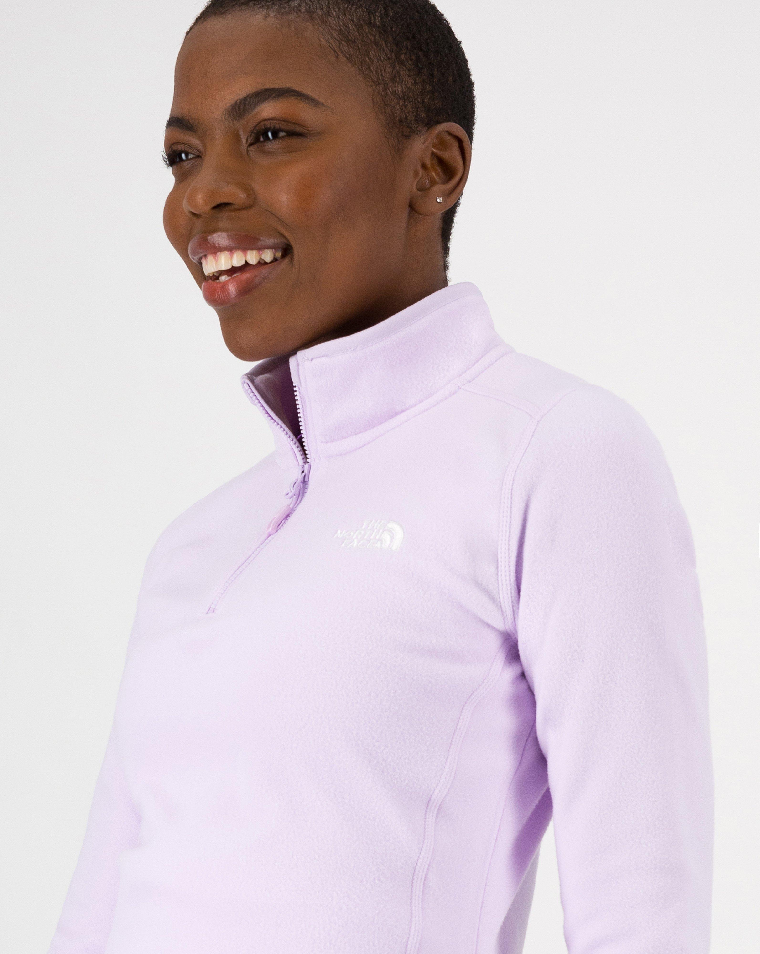 The North Face Women’s 100 Glacier 1/4 Zip Fleece Top -  Lilac