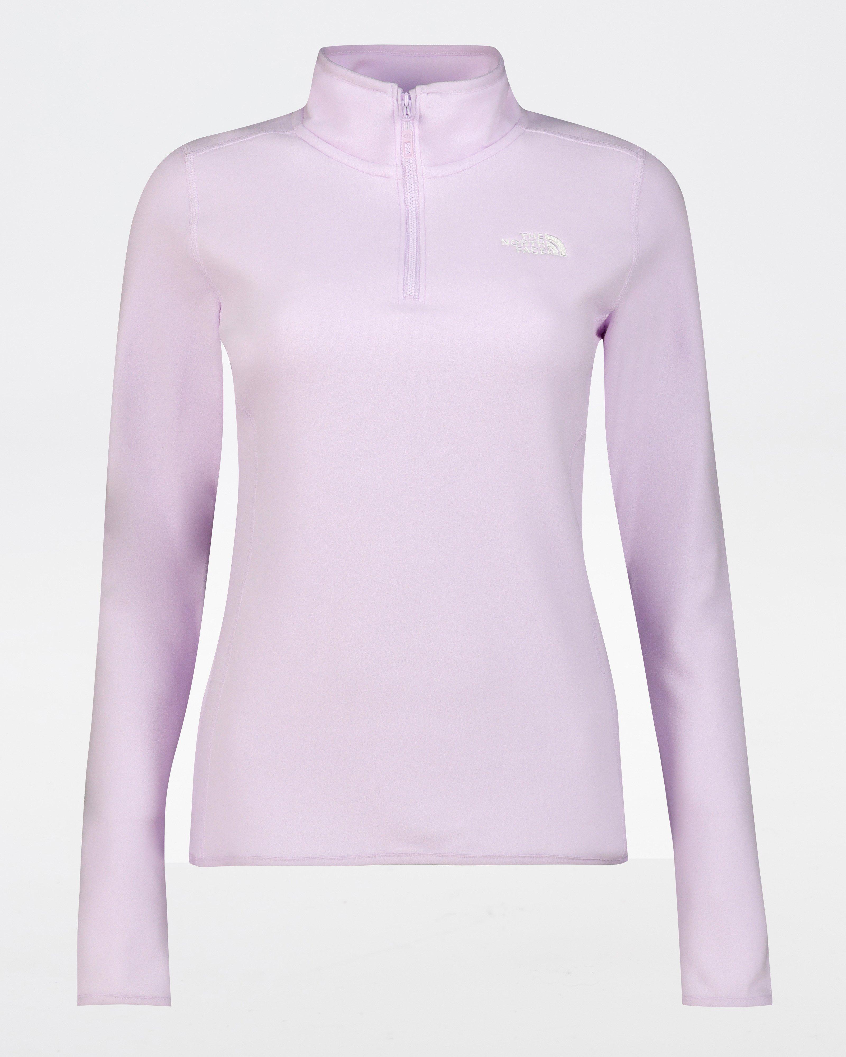 The North Face Women’s 100 Glacier 1/4 Zip Fleece Top -  Lilac