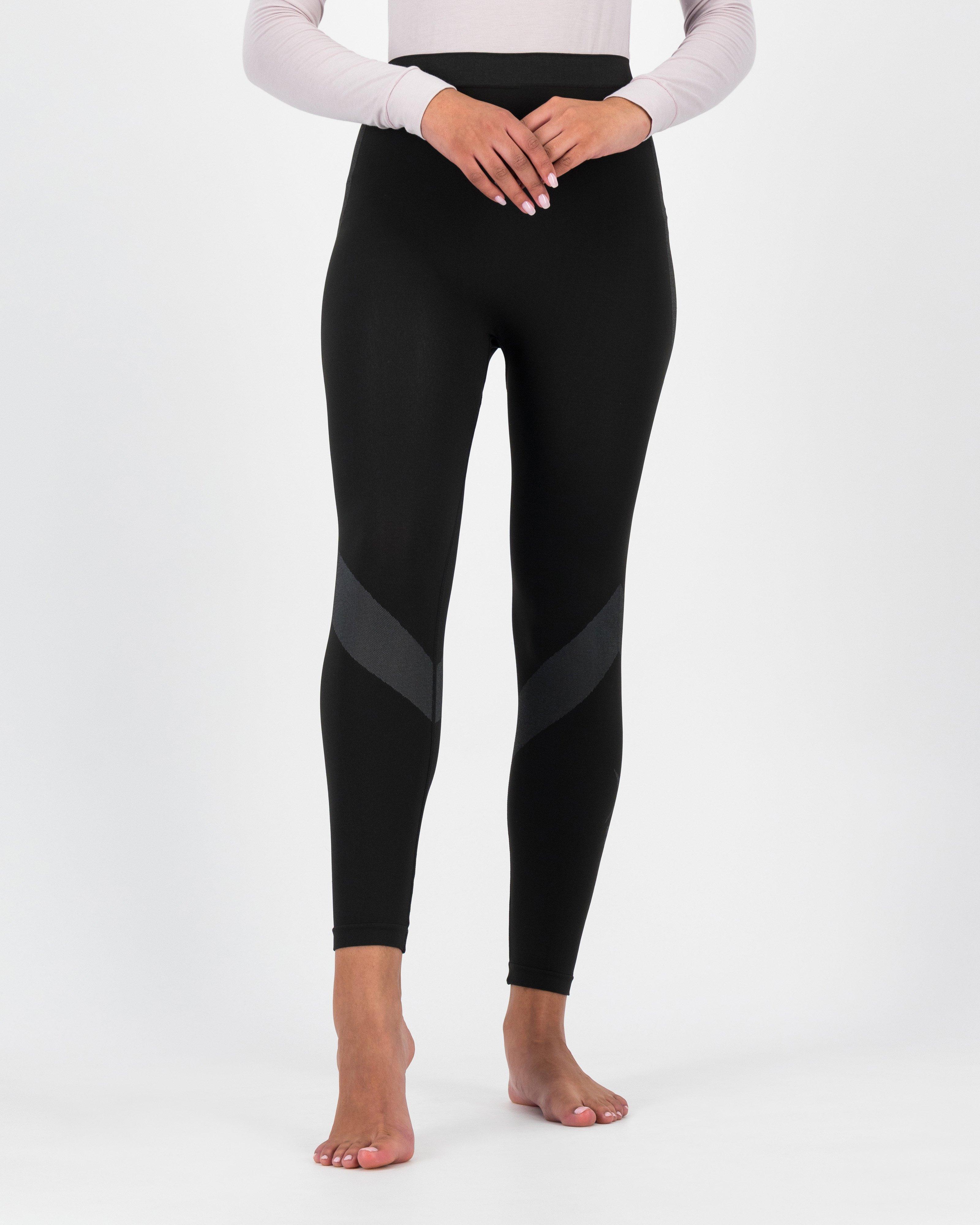 K-Way Women’s Bamboo Thermskin Baselayer Pants -  Black