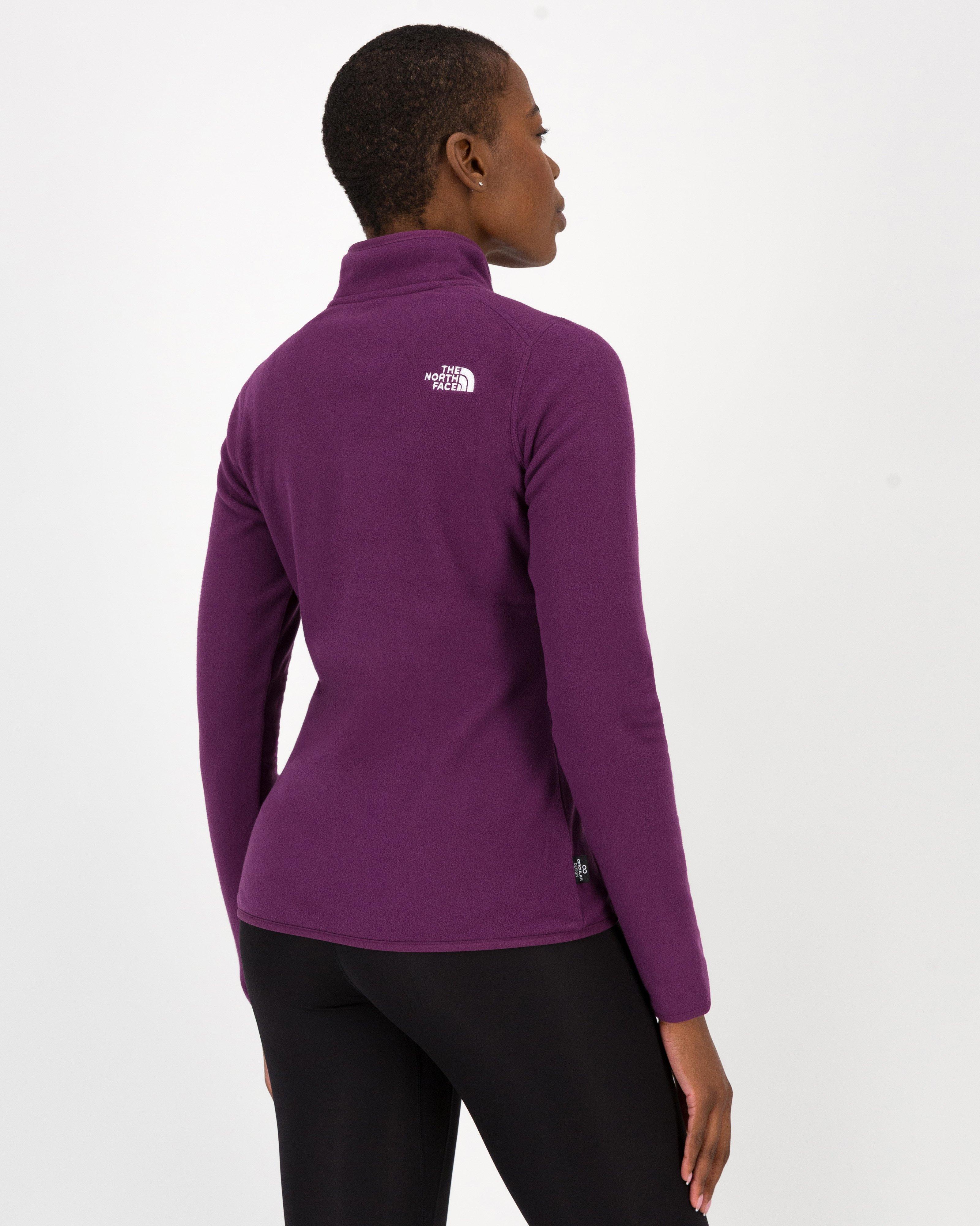 The North Face Women’s 100 Glacier 1/4 Zip Fleece Top -  Purple