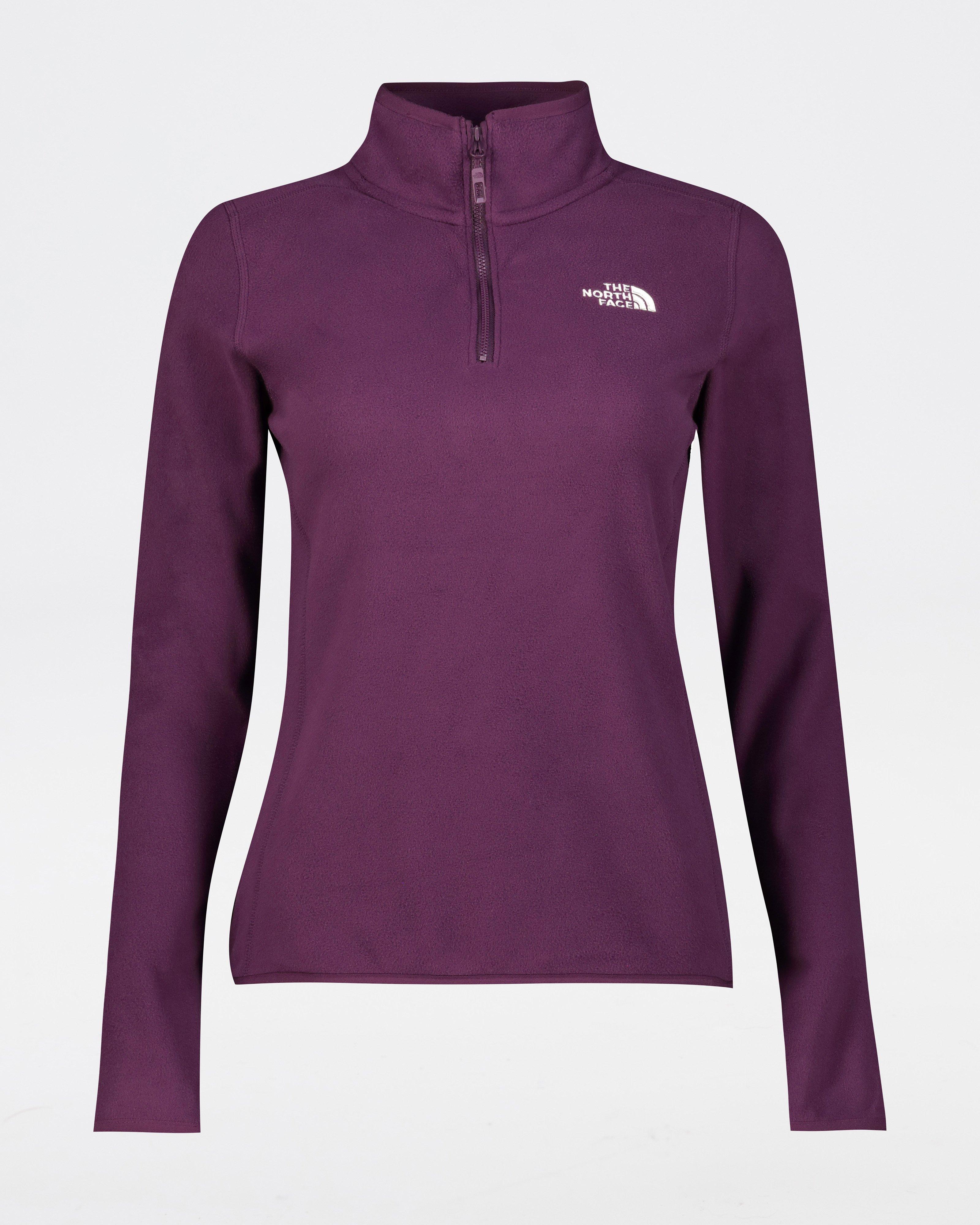 The North Face Women’s 100 Glacier 1/4 Zip Fleece Top -  Purple