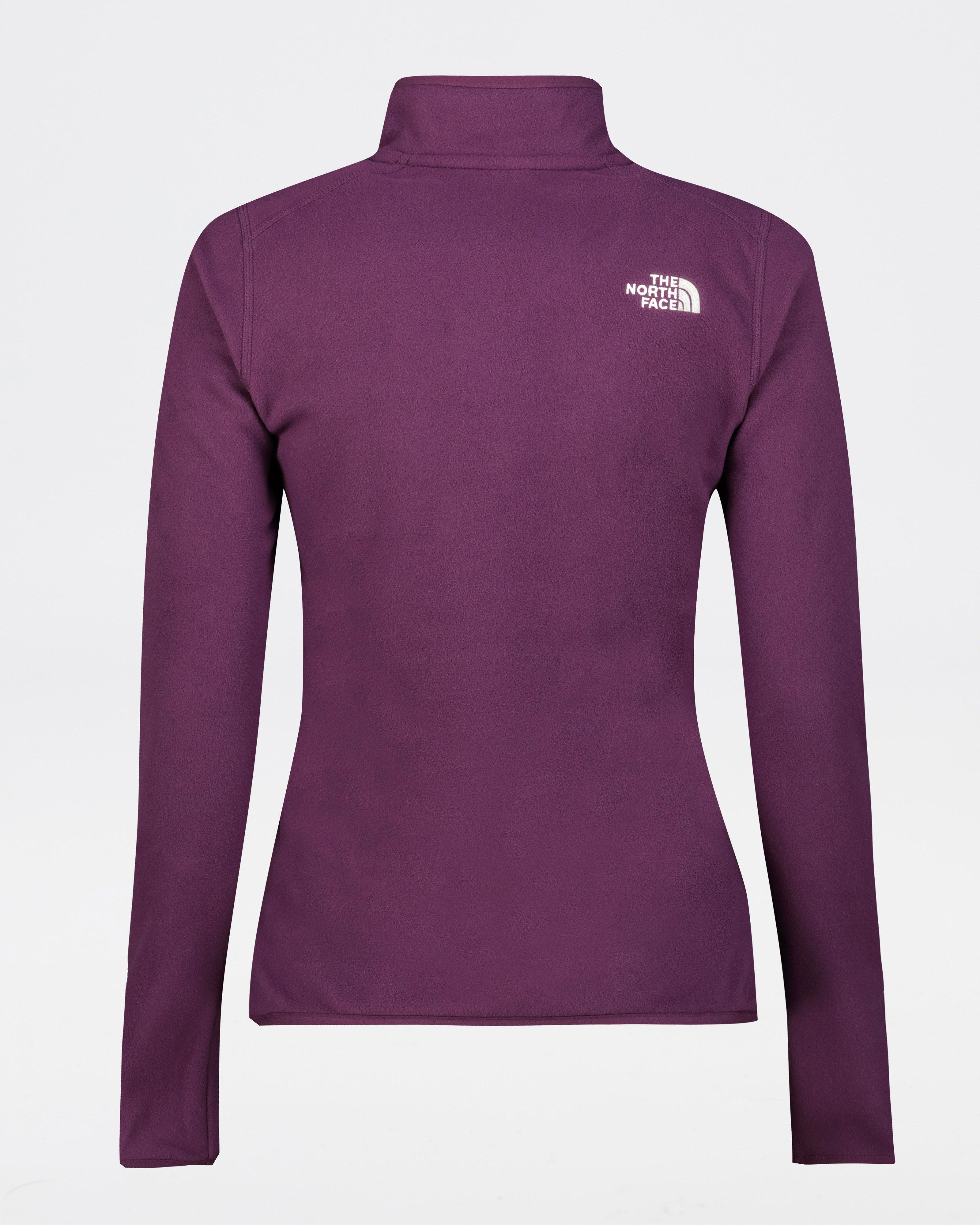 The North Face Women’s 100 Glacier 1/4 Zip Fleece Top -  Purple