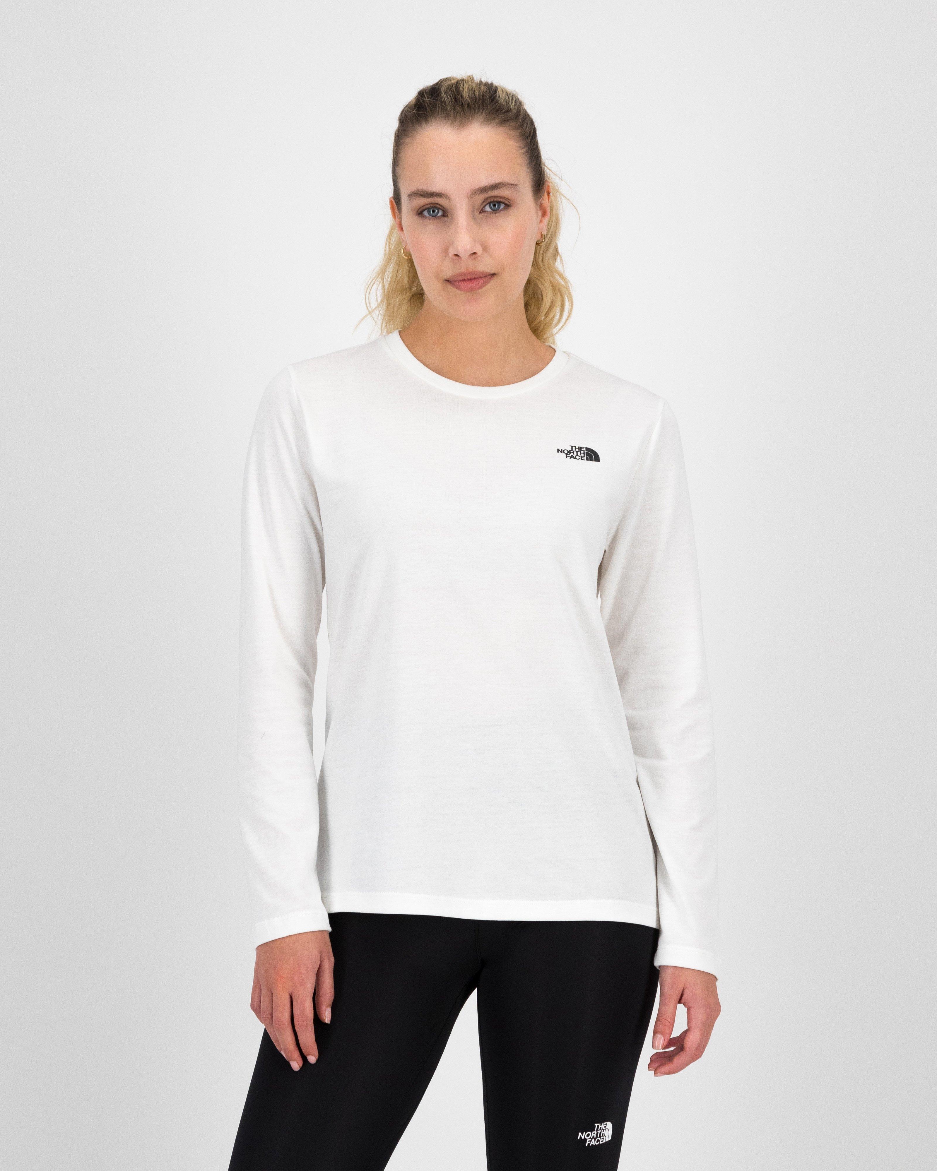 The North Face Women’s Simple Dome Long Sleeve T-shirt -  White