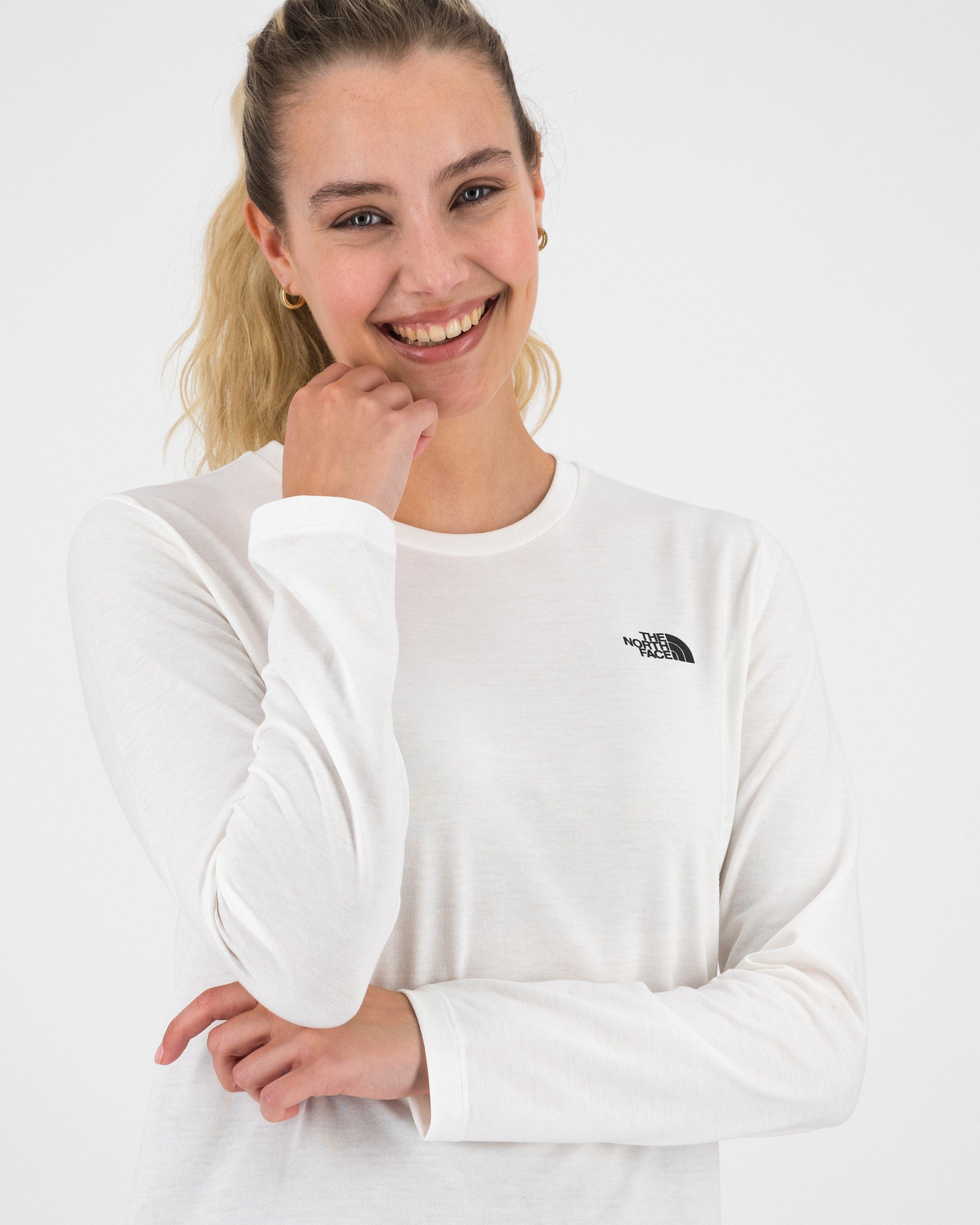 The North Face Women’s Simple Dome Long Sleeve T-shirt -  White