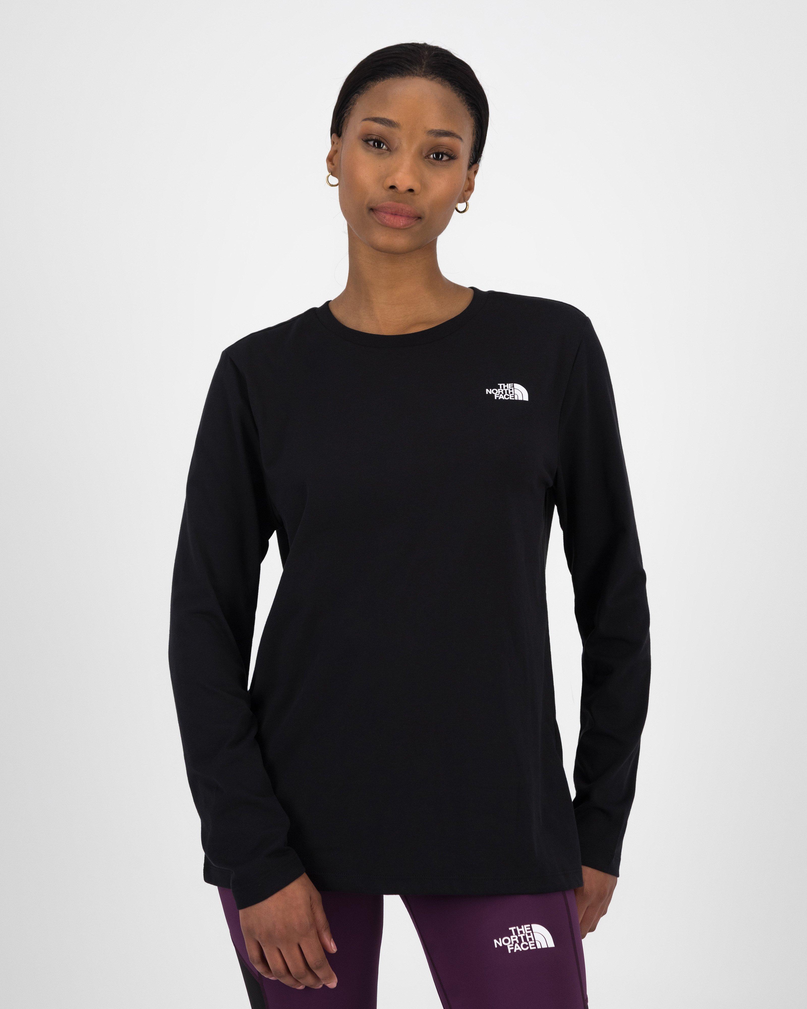 North Face Women’s Simple Dome Long Sleeve T-shirt -  Black