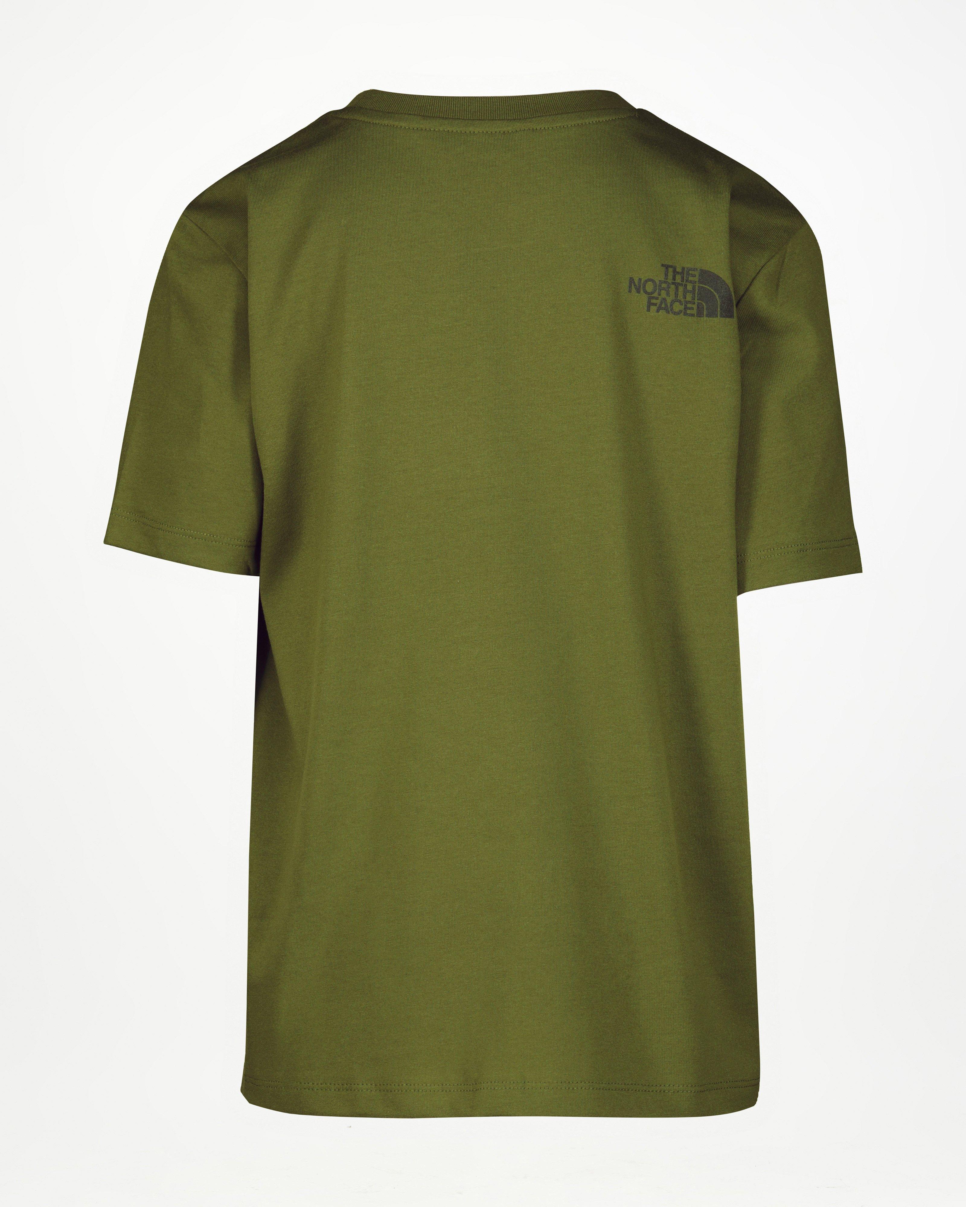 The North Face Youth Easy Short Sleeve T-shirt -  Dark Green/Dark Olive