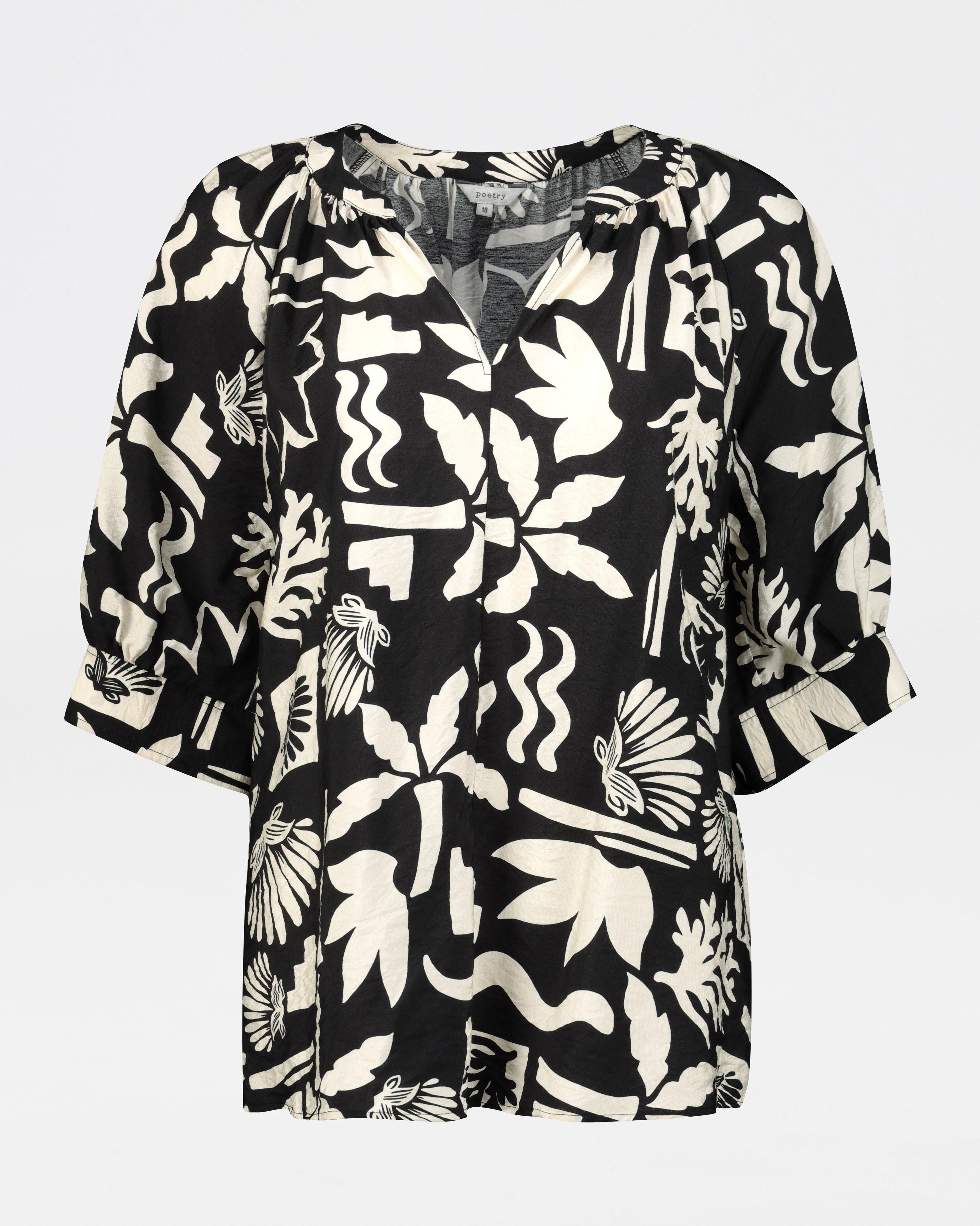 Carey Popover Blouse - Poetry Clothing Store
