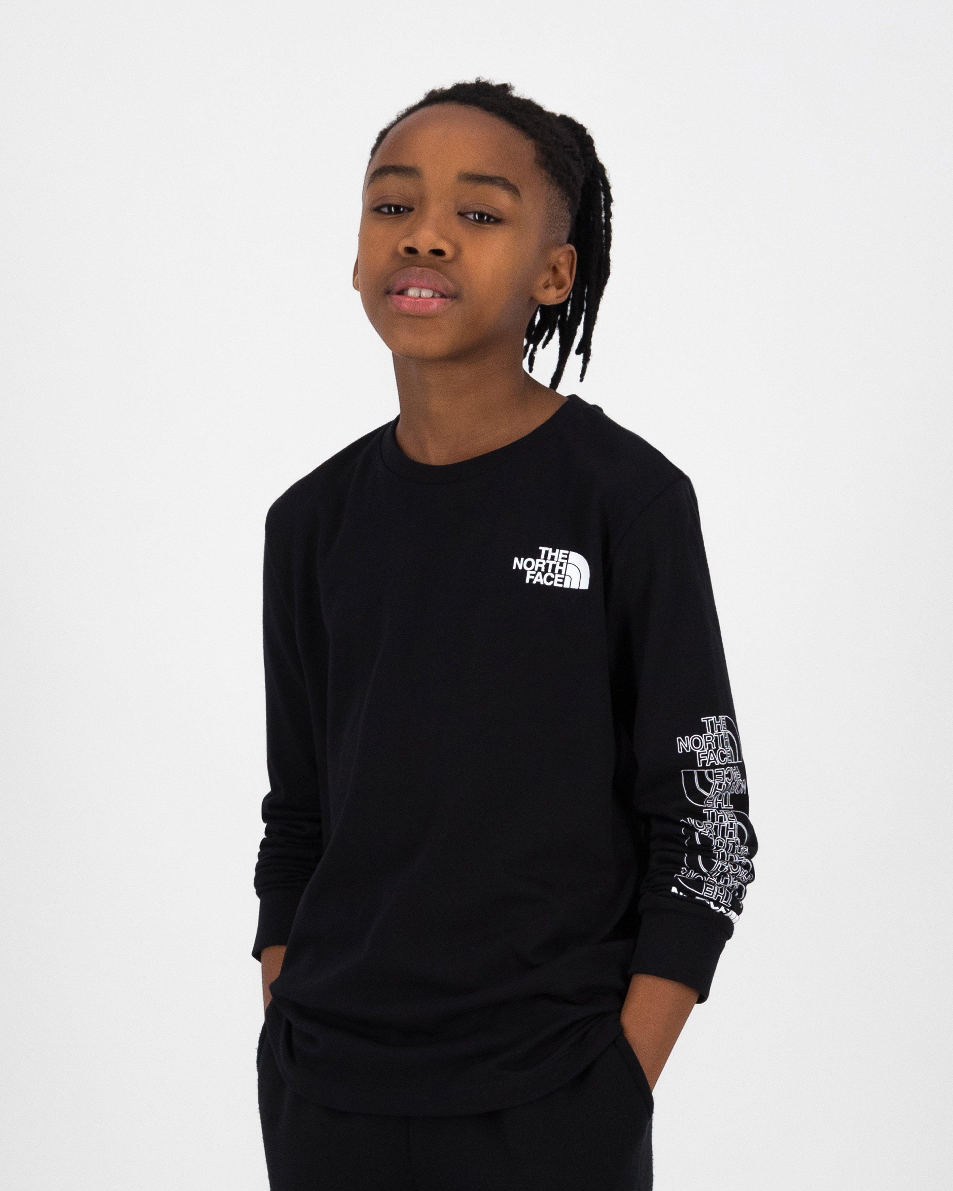 The North Face Youth Long-Sleeve Graphic T-shirt -  Black