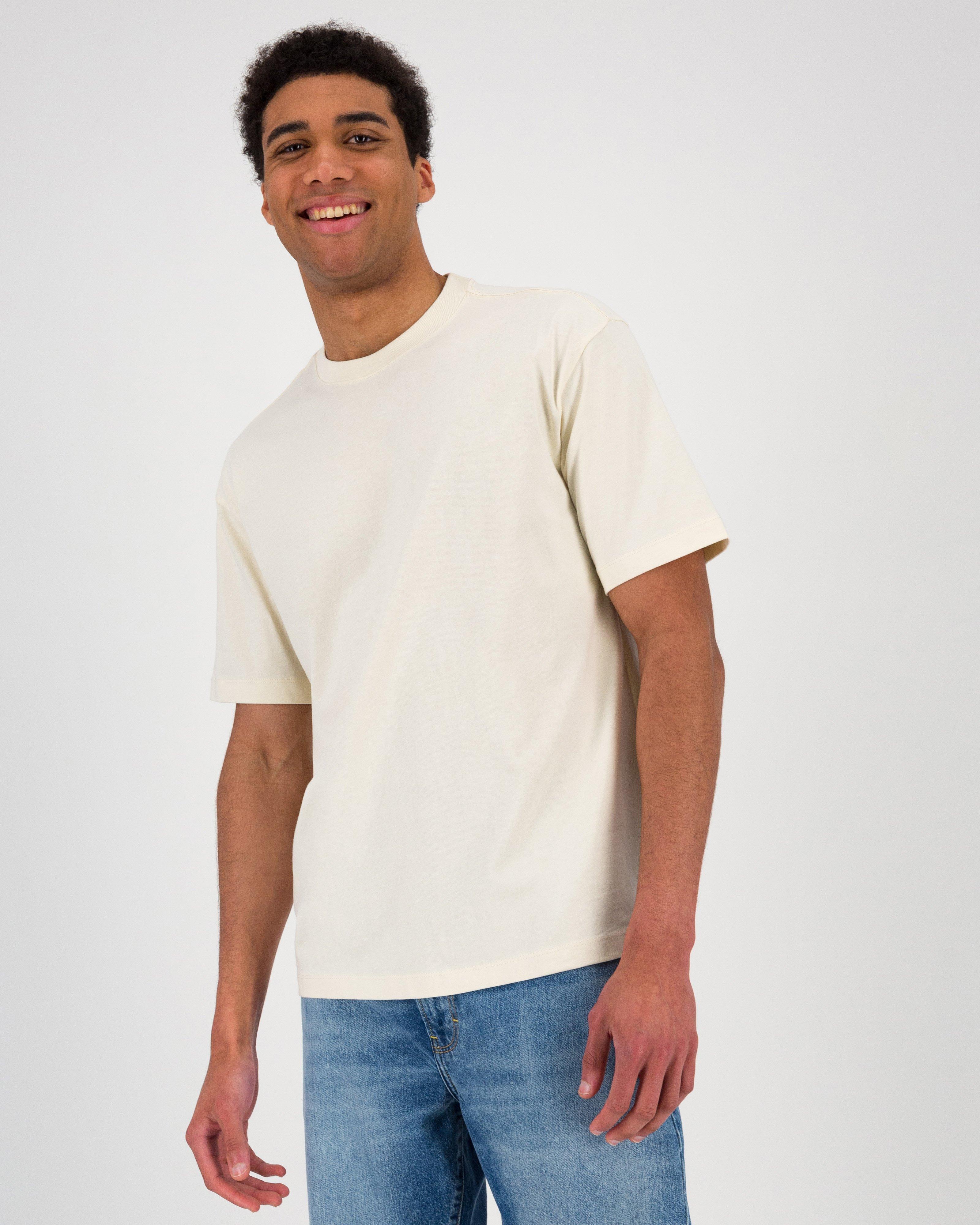 Men’s Dillion Oversized Fit T-Shirt -  Milk