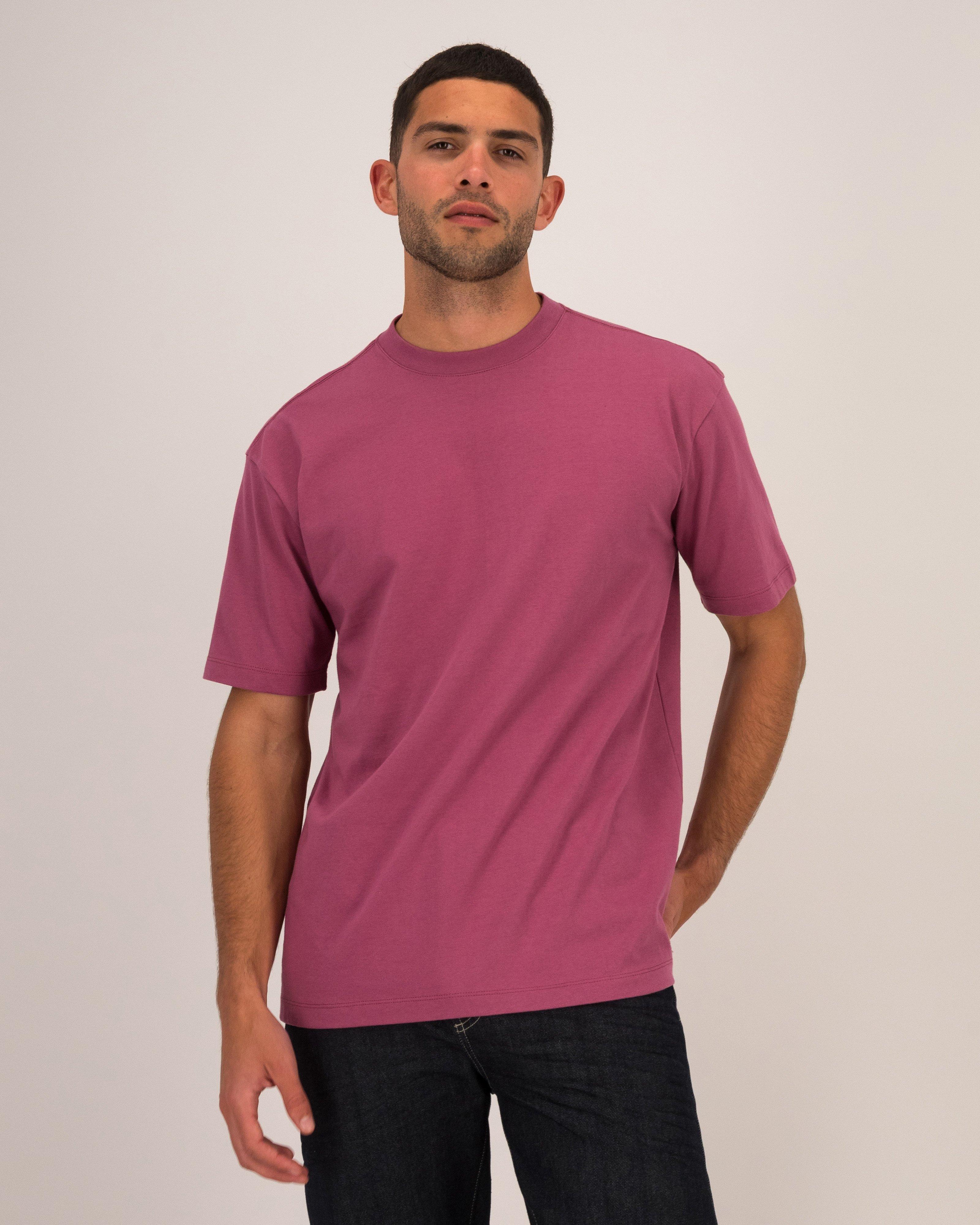 Men’s Dillion Oversized Fit T-Shirt -  Pink