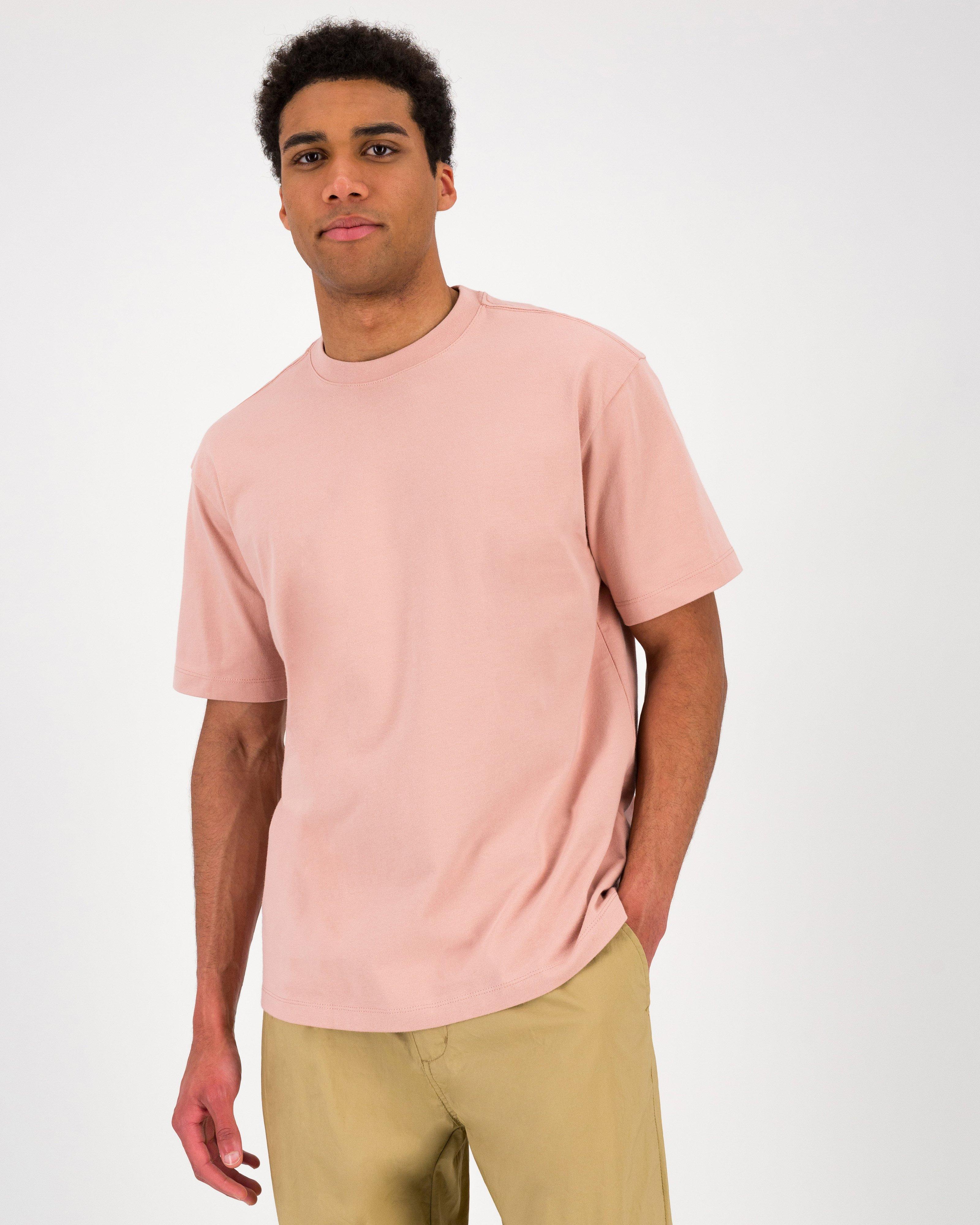 Men’s Dillion Oversized Fit T-Shirt -  Dusty Pink