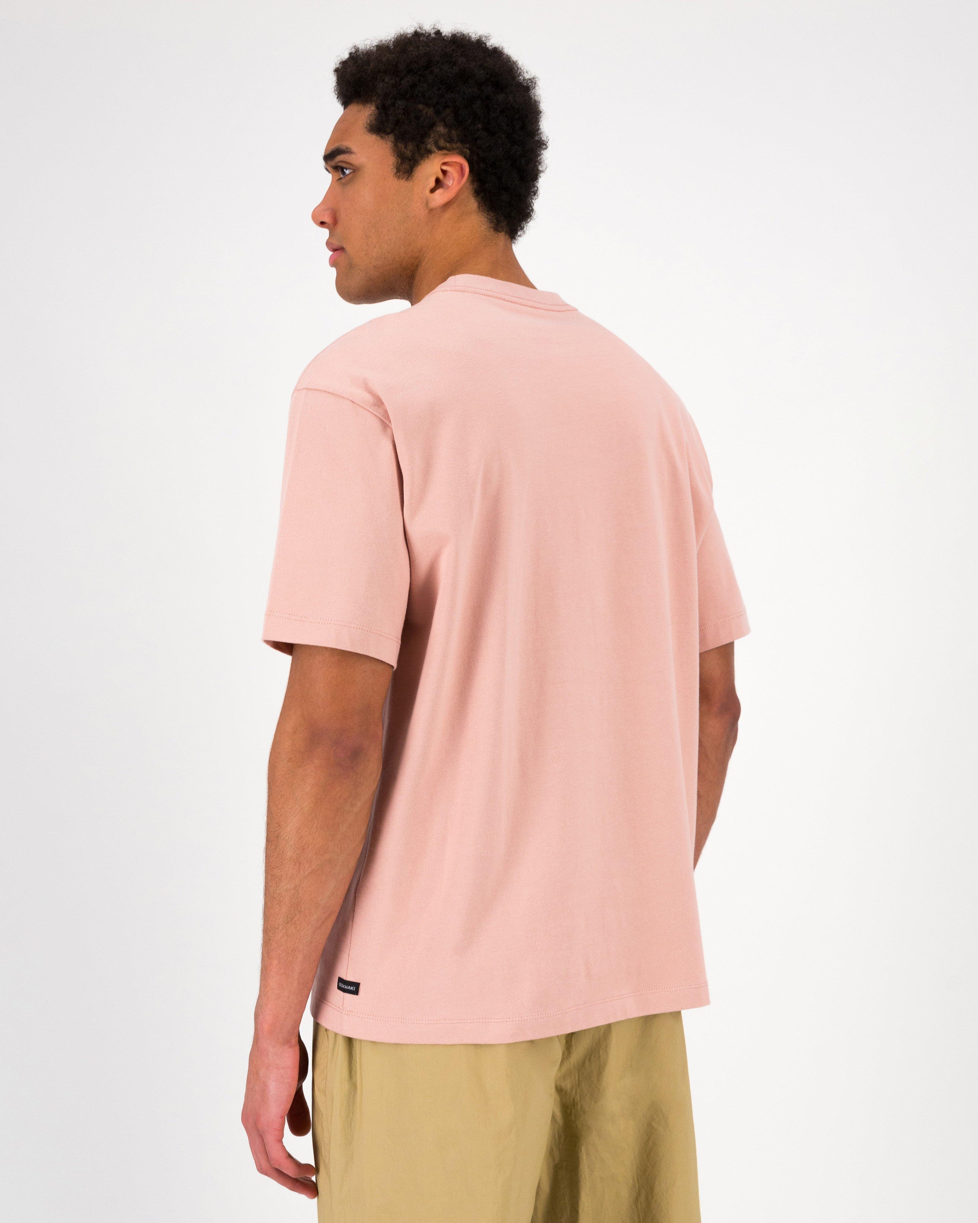 Men’s Dillion Oversized Fit T-Shirt -  Dusty Pink