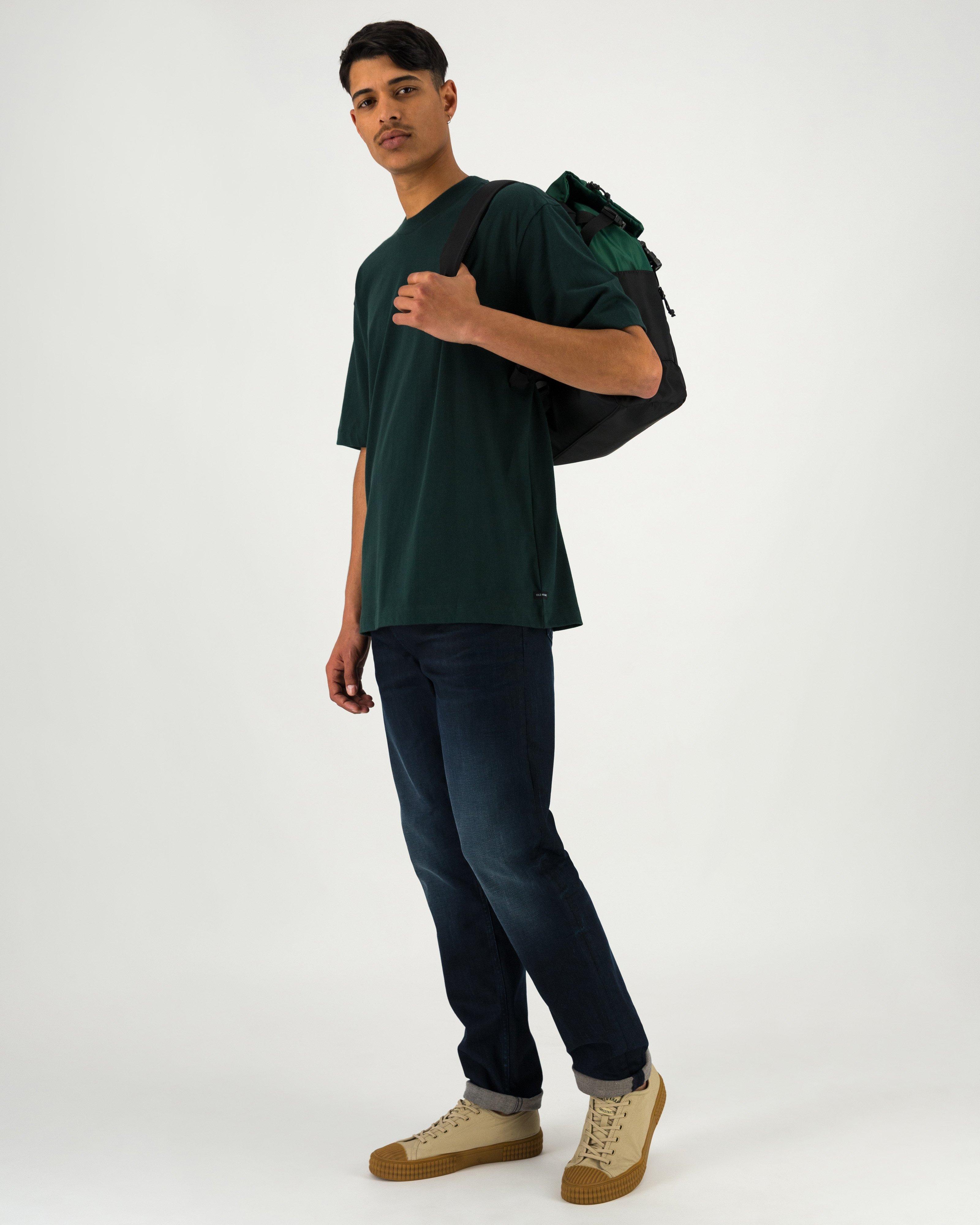 Men’s Dillion Oversized Fit T-Shirt -  Dark Green