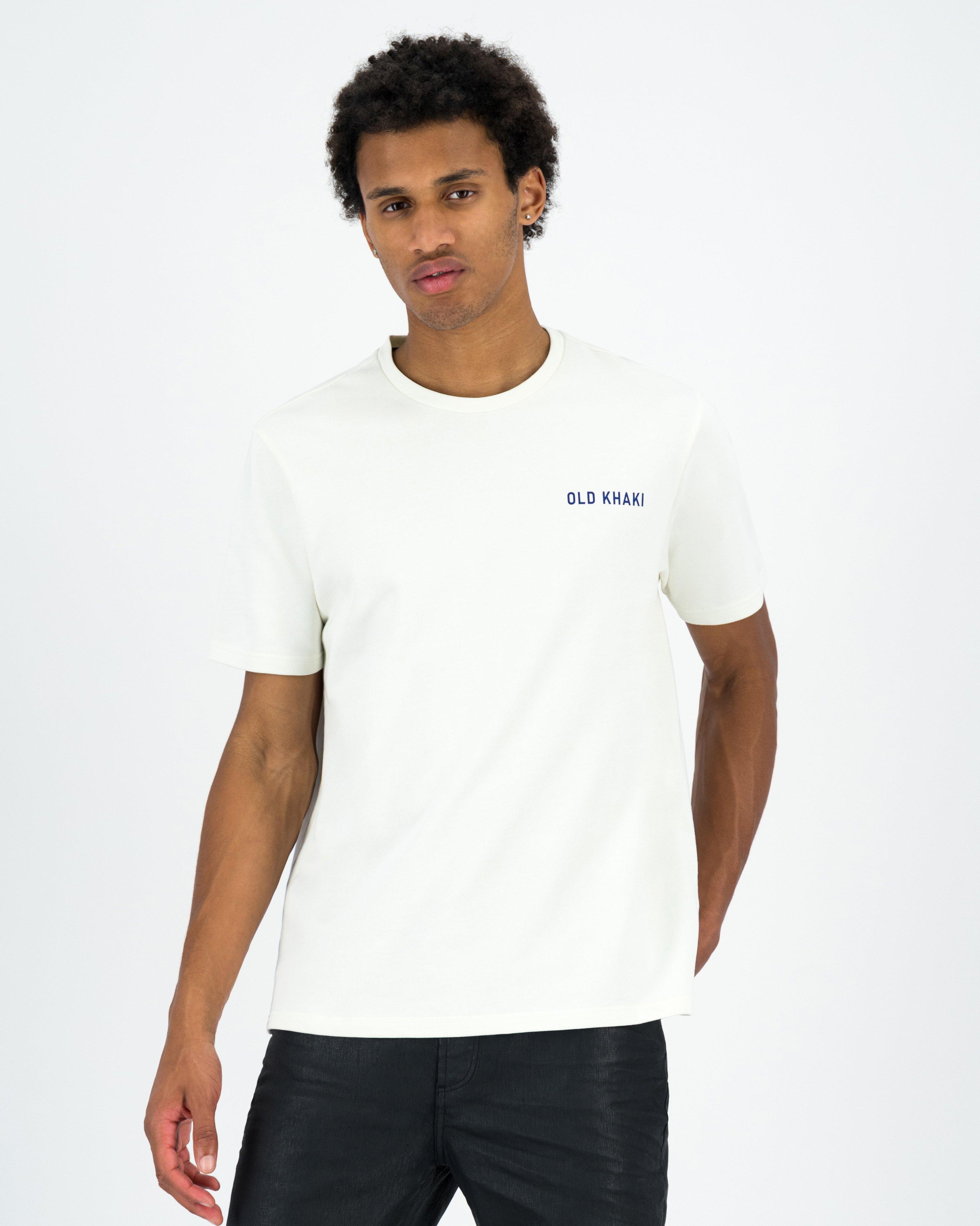 Men’s Rafa Loop Back T-Shirt -  White