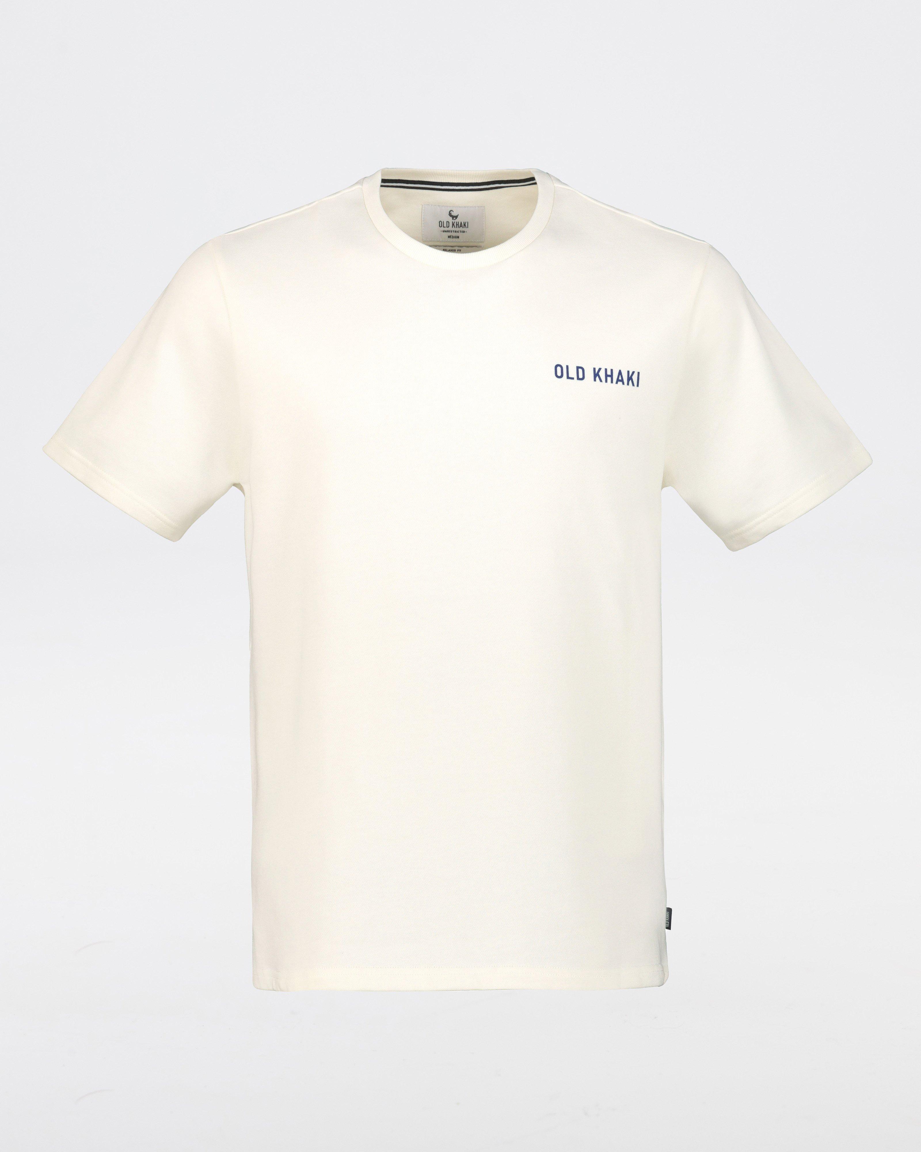 Men’s Rafa Loop Back T-Shirt -  White