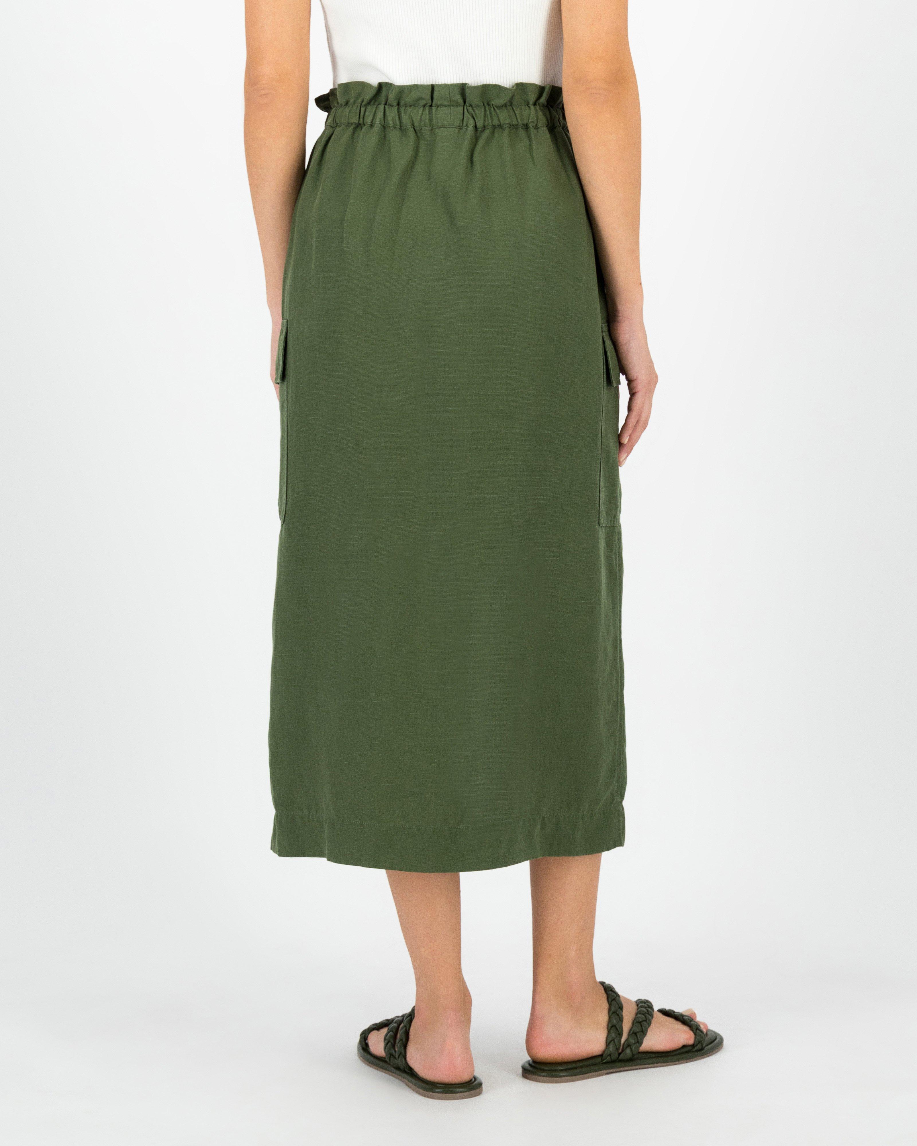 Rare Earth Women’s Rachel Utility Midi Skirt -  Olive