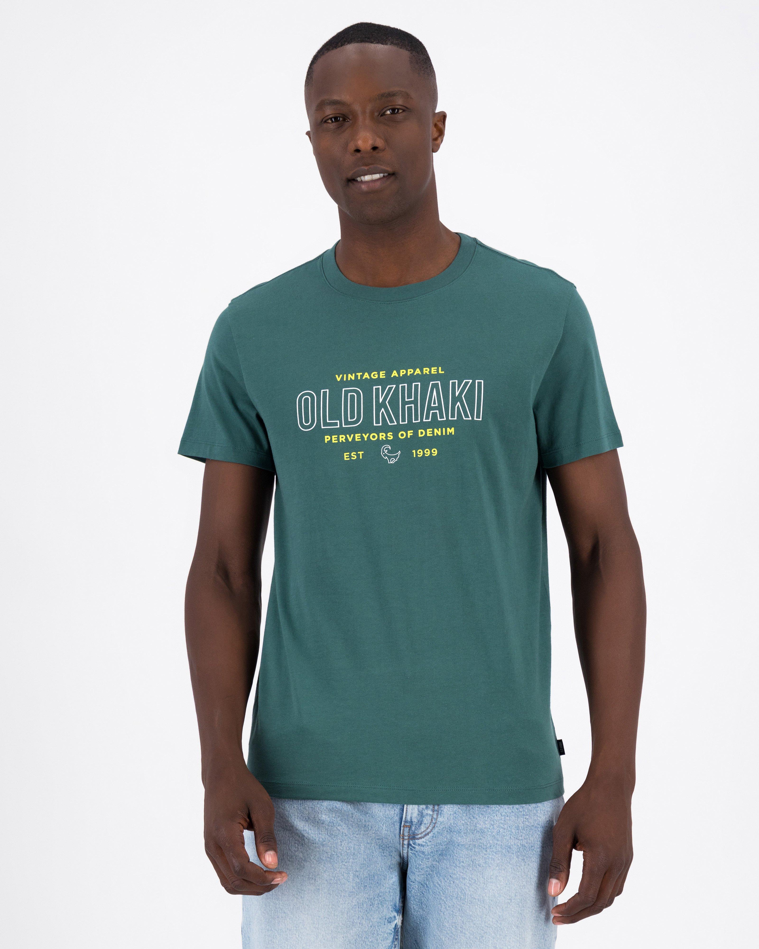 Old Khaki Men’s Manny Hero Cotton T-shirt -  Green